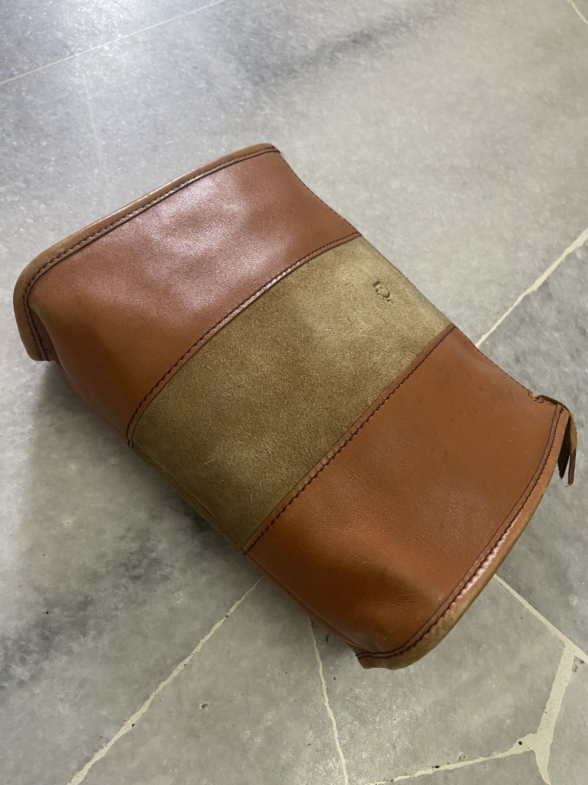Dior Christian Dior Brown Leather Clutch Bag Size ONE SIZE - 4 Thumbnail