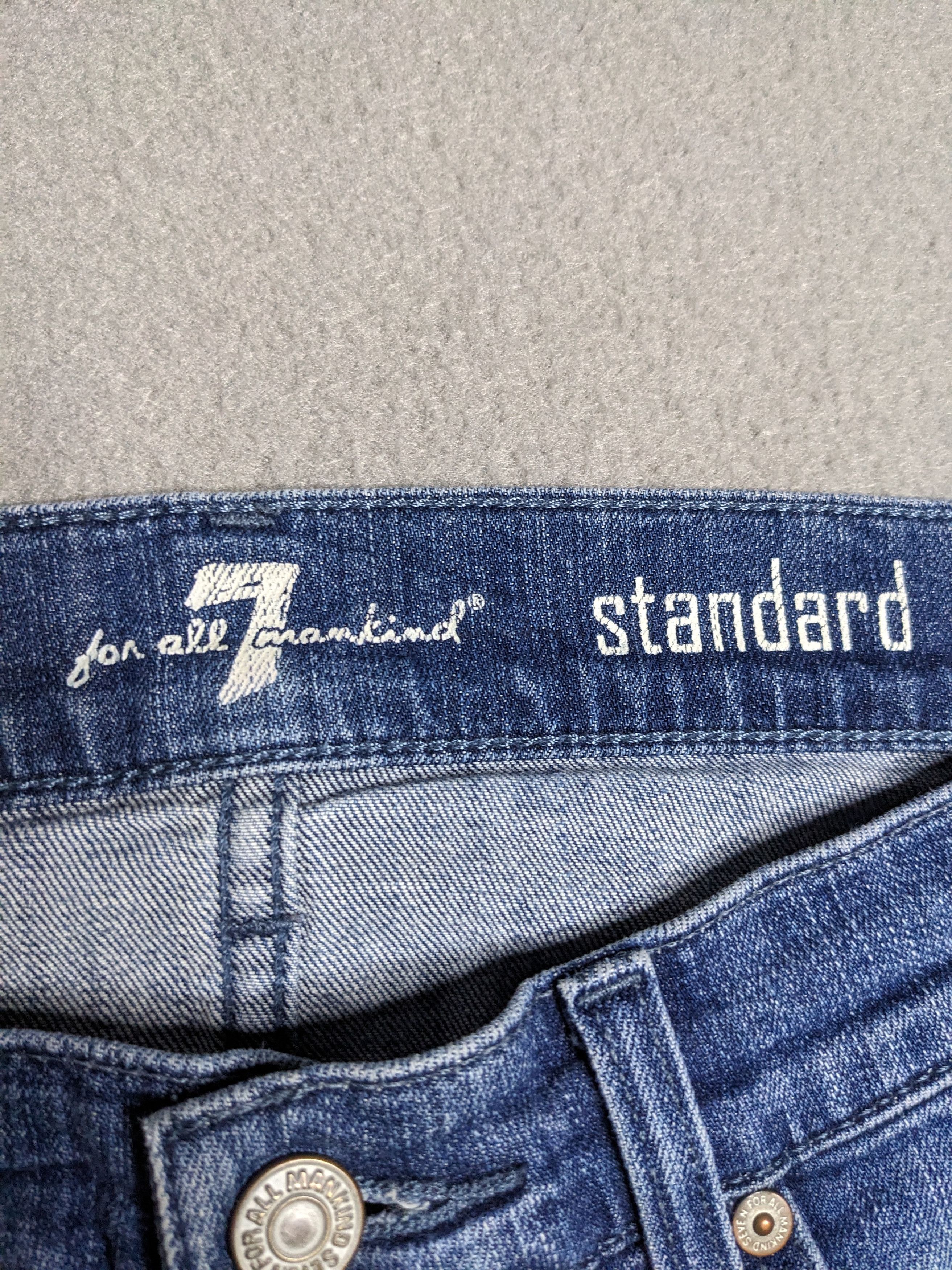 7 For All Mankind 7 For All Mankind Standard Jeans 32x31 Denim Button Fly Y2K Size US 32 / EU 48 - 15 Thumbnail