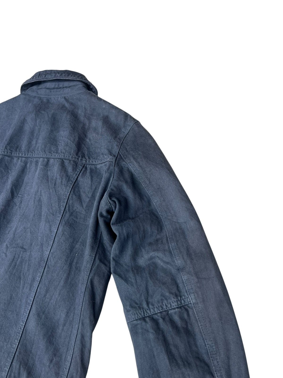 Japanese Brand PARANOID Japan RiRi Zip Quilted Lined Trucker Denim Jacket Size US M / EU 48-50 / 2 - 22 Thumbnail