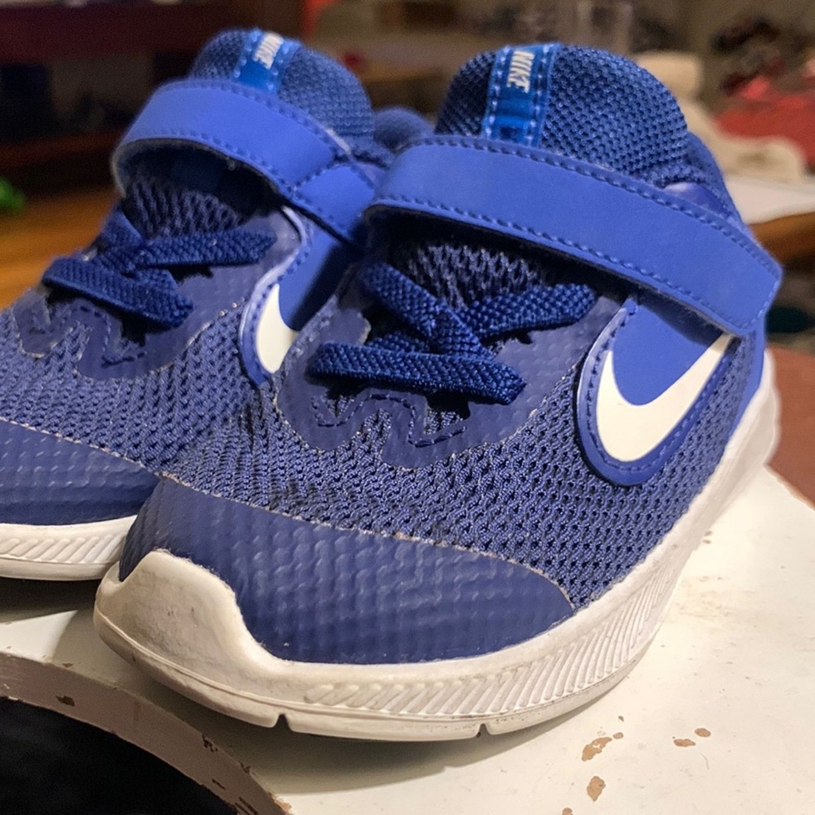 Nike Nike Swoosh blue Downshifter toddler sneakers Size US 7 / EU 40 - 1 Thumbnail