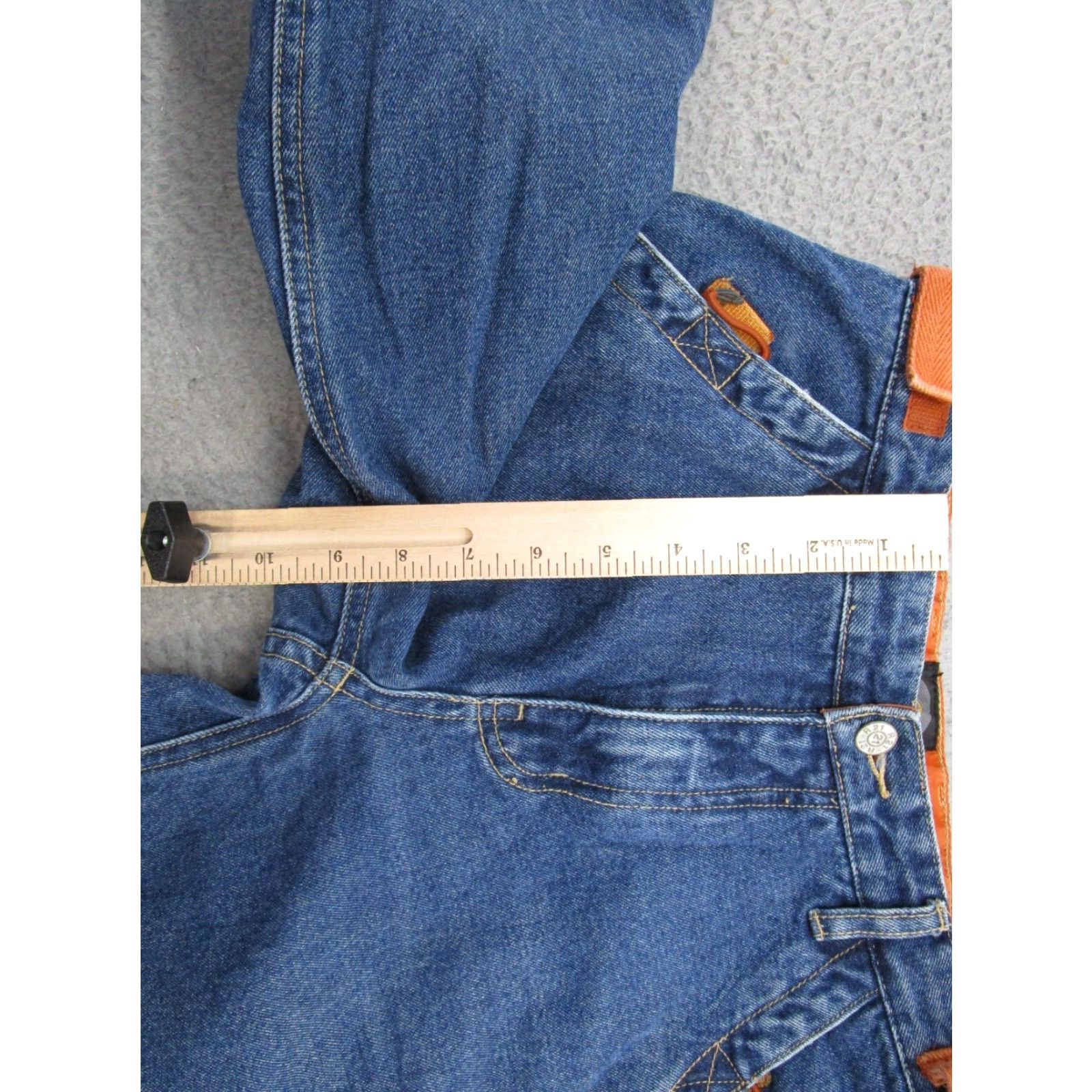 Vintage VINTAGE Y2K rue21 Baggy Wide Leg Carpenter Jeans Women's Size 2 Skater Grunge Blue Size 26" / US 2 / IT 38 - 6 Thumbnail