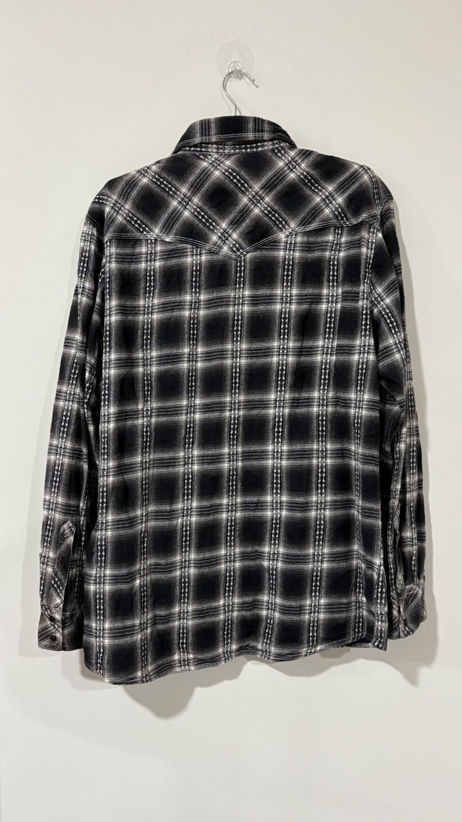 Japanese Brand Japanese Brand Thruxton Plaid Tartan Flannel Shirt 👕 Size US XL / EU 56 / 4 - 4 Thumbnail