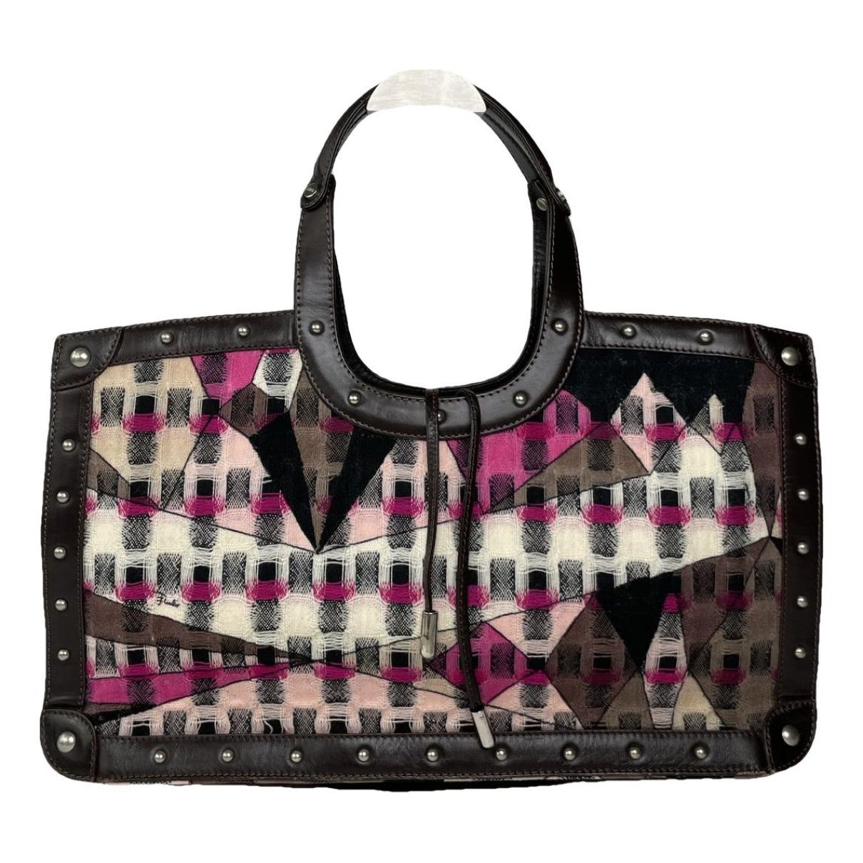 Emilio Pucci Black Leather Handbag Size ONE SIZE - 1 Thumbnail