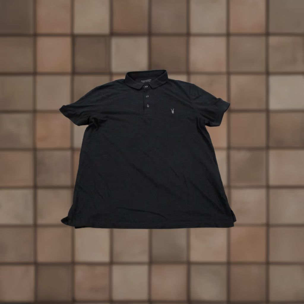 Allsaints AllSaints Polo Shirt Mens L Black Polo Shirt Golf Performance Stretch Casual Size US L / EU 52-54 / 3 - 1 Thumbnail