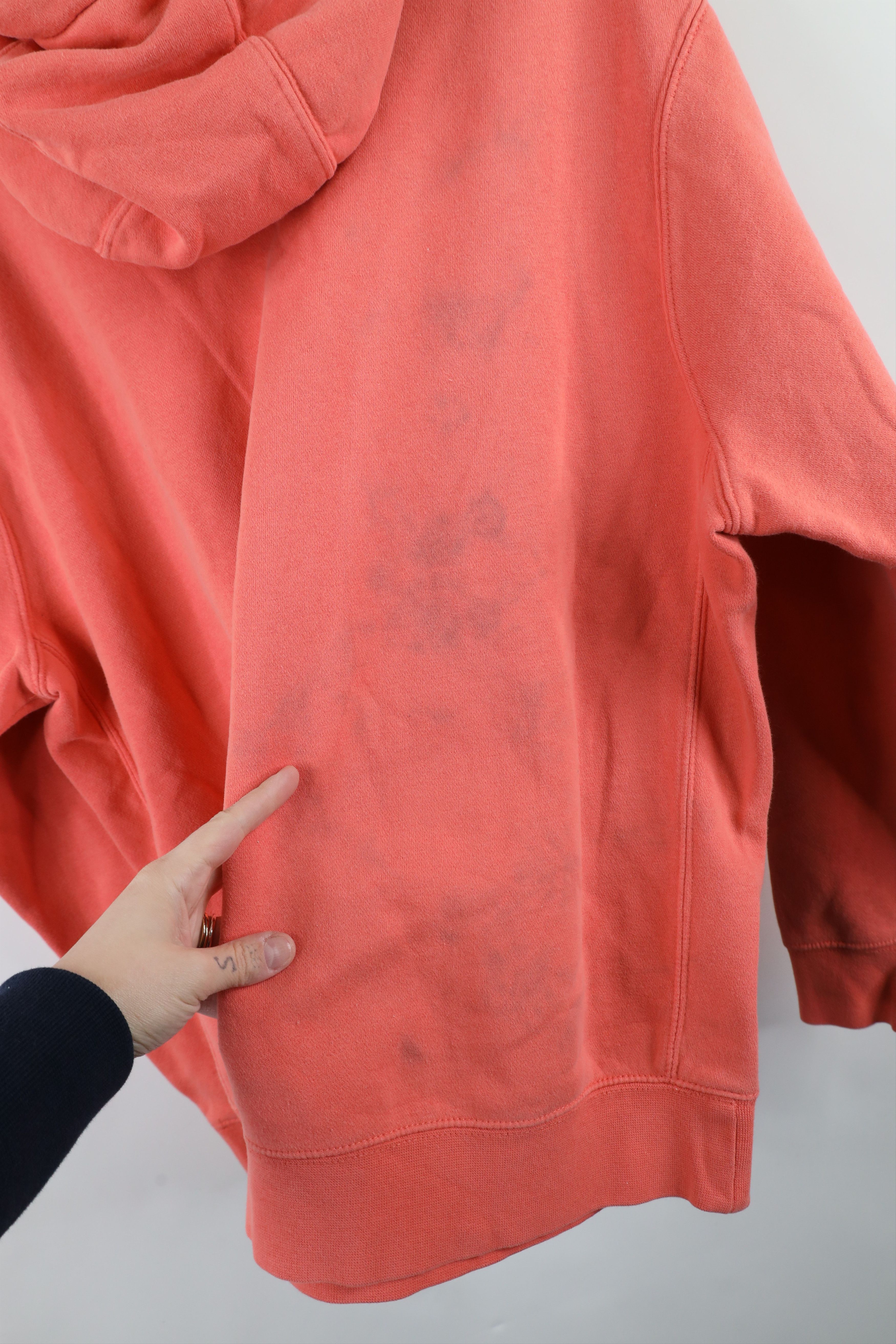 Nike × Vintage Vintage Y2K Nike Scott Mini Swoosh Hoodie Sweatshirt Pink Size US L / EU 52-54 / 3 - 9 Thumbnail