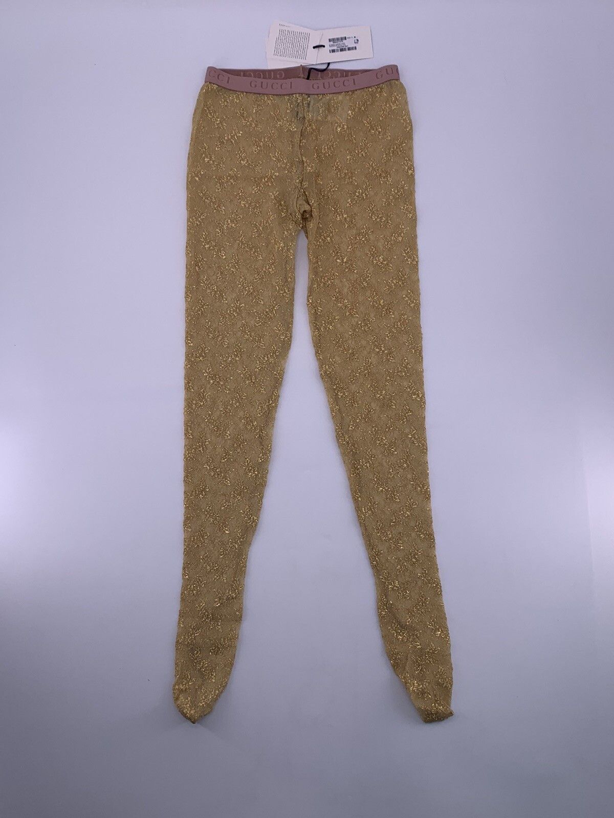 Gucci Size-S New Gucci Tights gold Size ONE SIZE - 3 Thumbnail