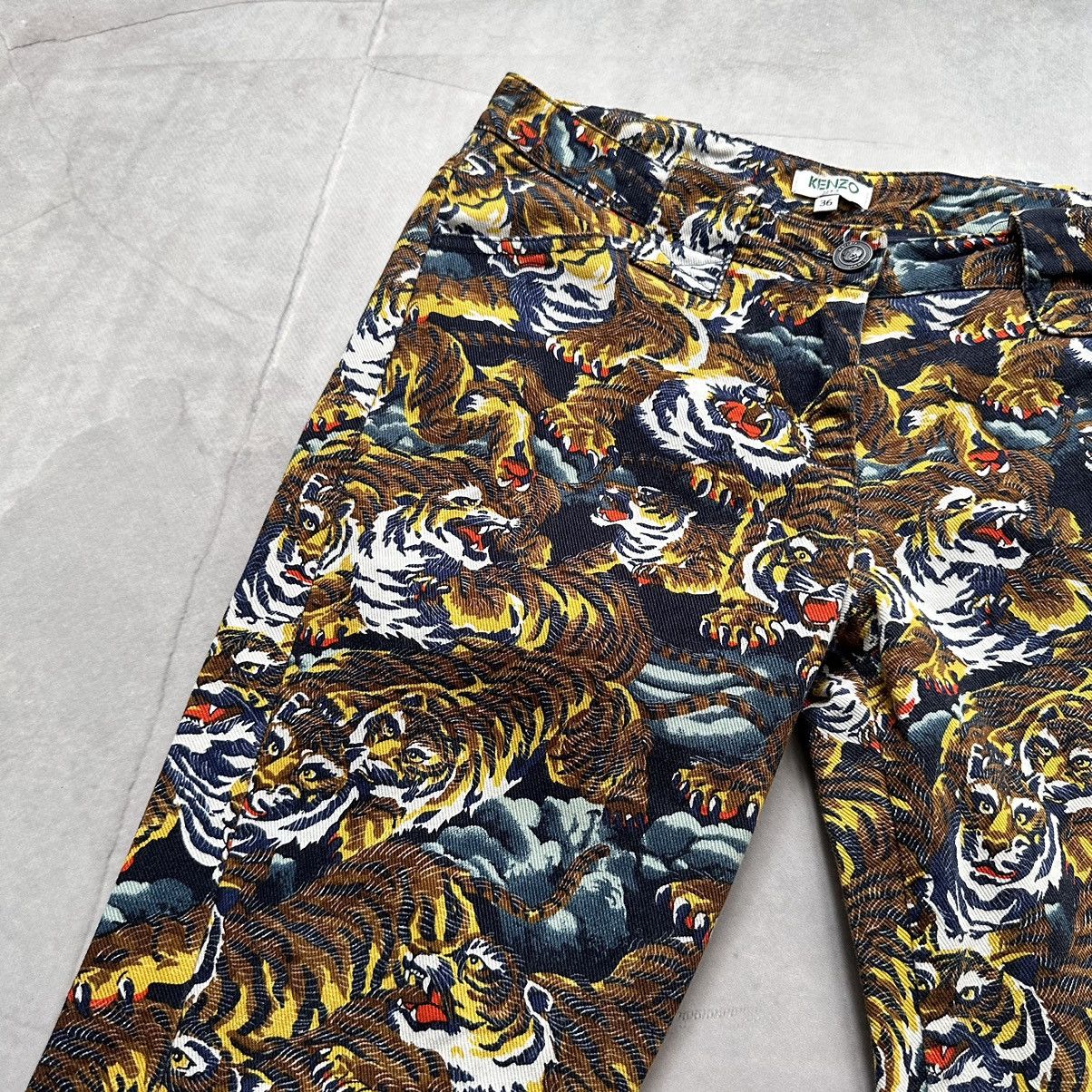 Ed Hardy × Hysteric Glamour × Kenzo RARE Kenzo Vintage Tigers Monogram Jeans Pants Gucci Vibe Size 36" / US 14 / IT 50 - 7 Thumbnail
