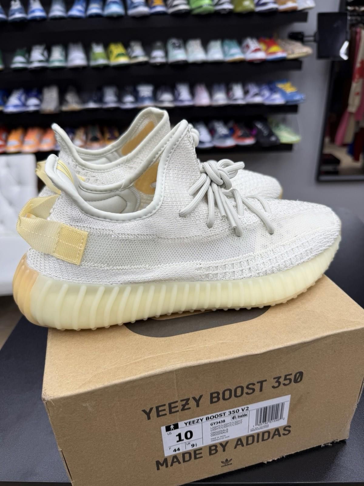 Adidas Adidas Yeezy Boost 350 V2 Sz 10 Light UV Authentic Brand New Size US 10 / EU 43 - 4 Thumbnail