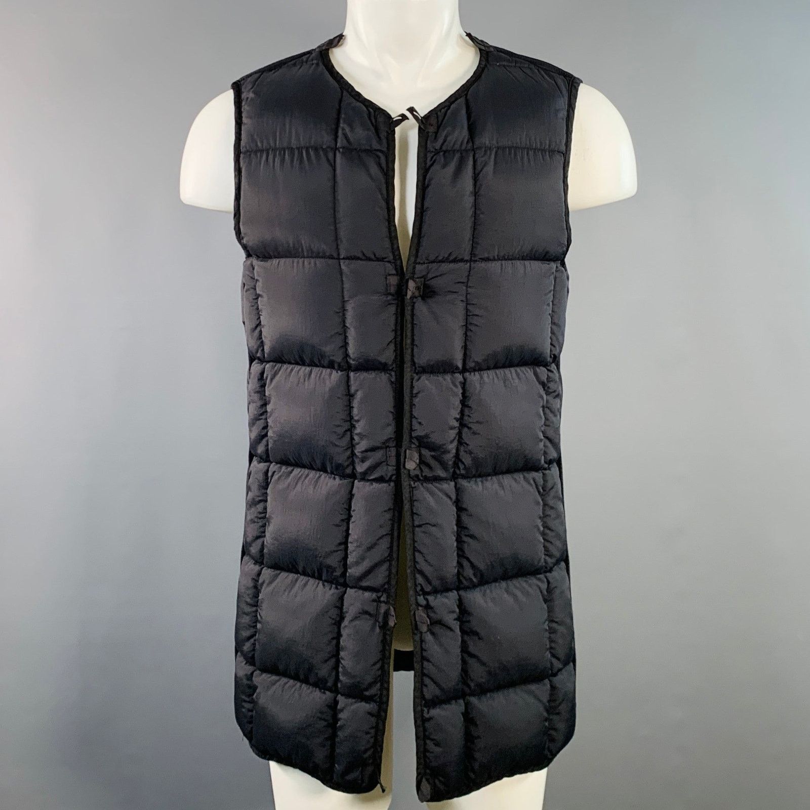 Prada PRADA Size 38 Navy Polyester Hooded Zip Snaps Jacket Size US M / EU 48-50 / 2 - 2 Thumbnail