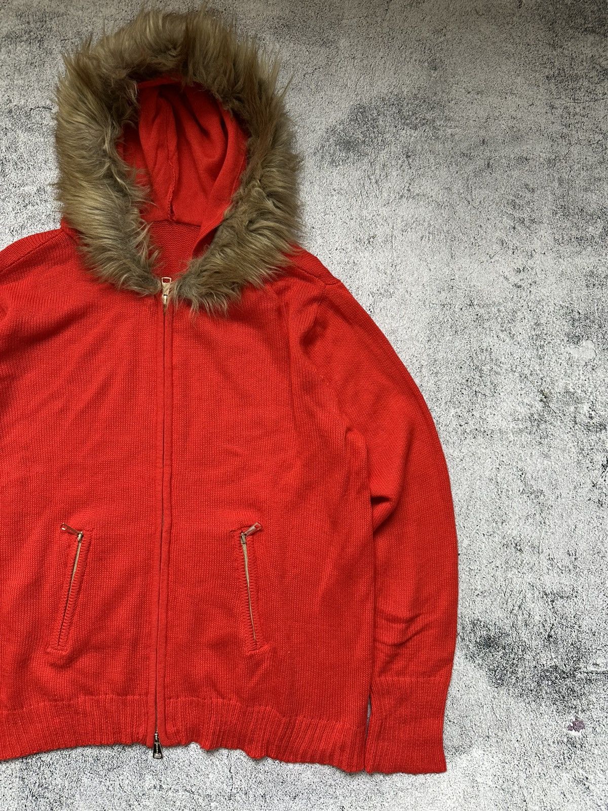 Japanese Brand If Was Six Nine Style Women's Faux Fur Hoodie Orange Size L / US 10 / IT 46 - 3 Thumbnail