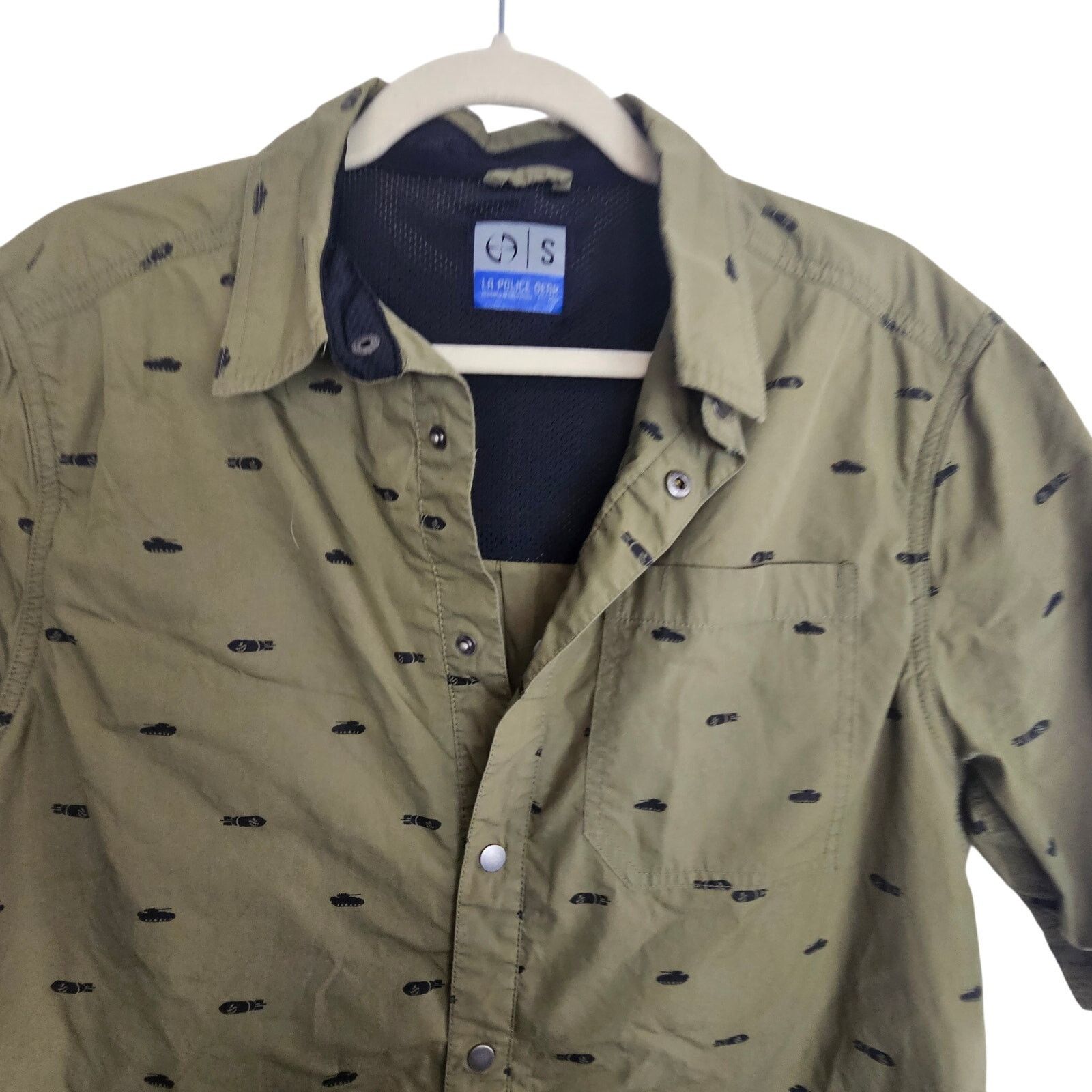 La Gear LA Police Gear Mens Bombs Away All Over Print Shirt Size S Size US S / EU 44-46 / 1 - 2 Thumbnail