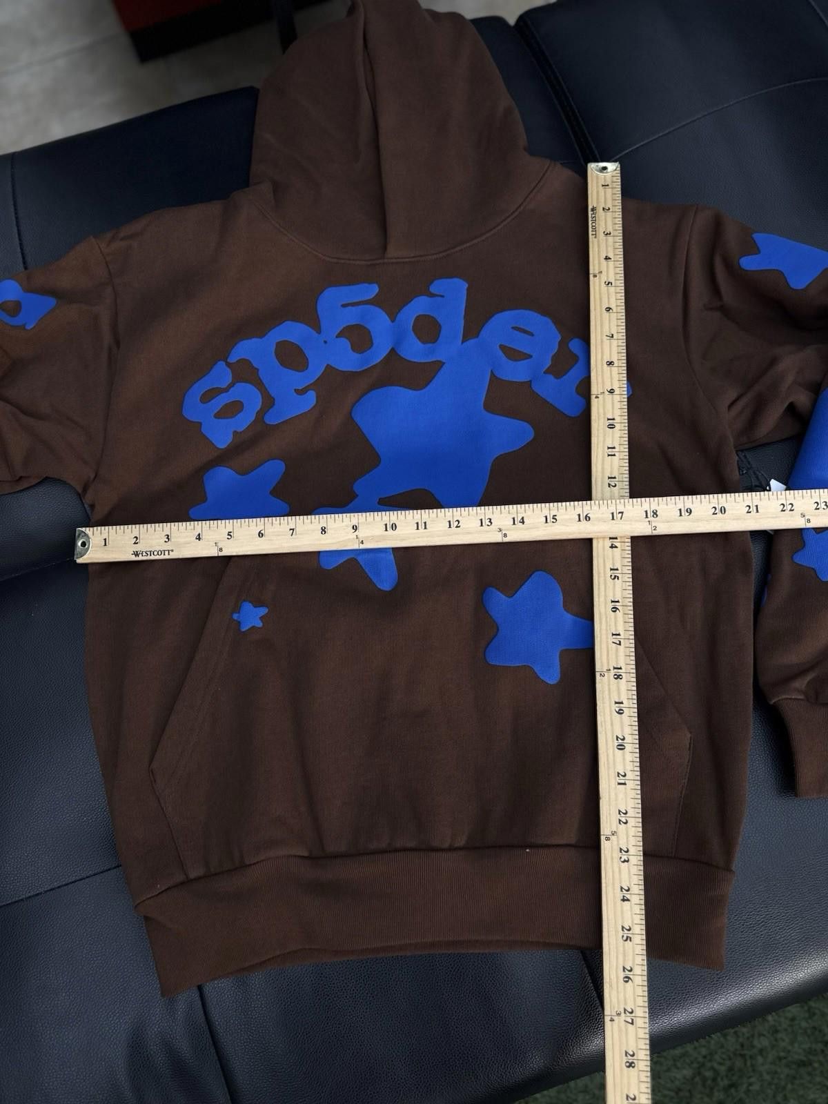 Sp5der Sp5der Worldwide Brown/Blue Hoodie Size (S) (NEW) Size US S / EU 44-46 / 1 - 6 Thumbnail