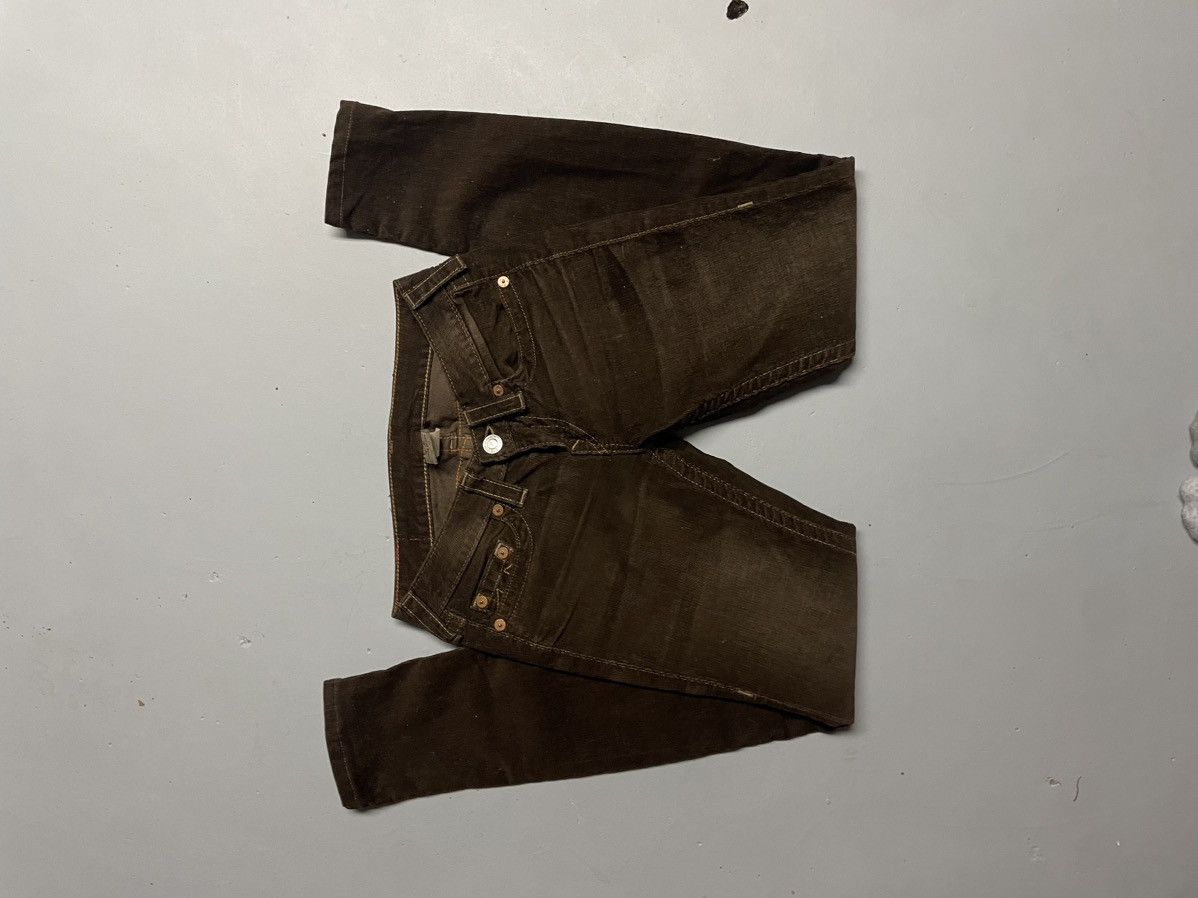 True Religion brown cord. low rise true religion pants Size 27" / US 4 / IT 40 - 2 Thumbnail