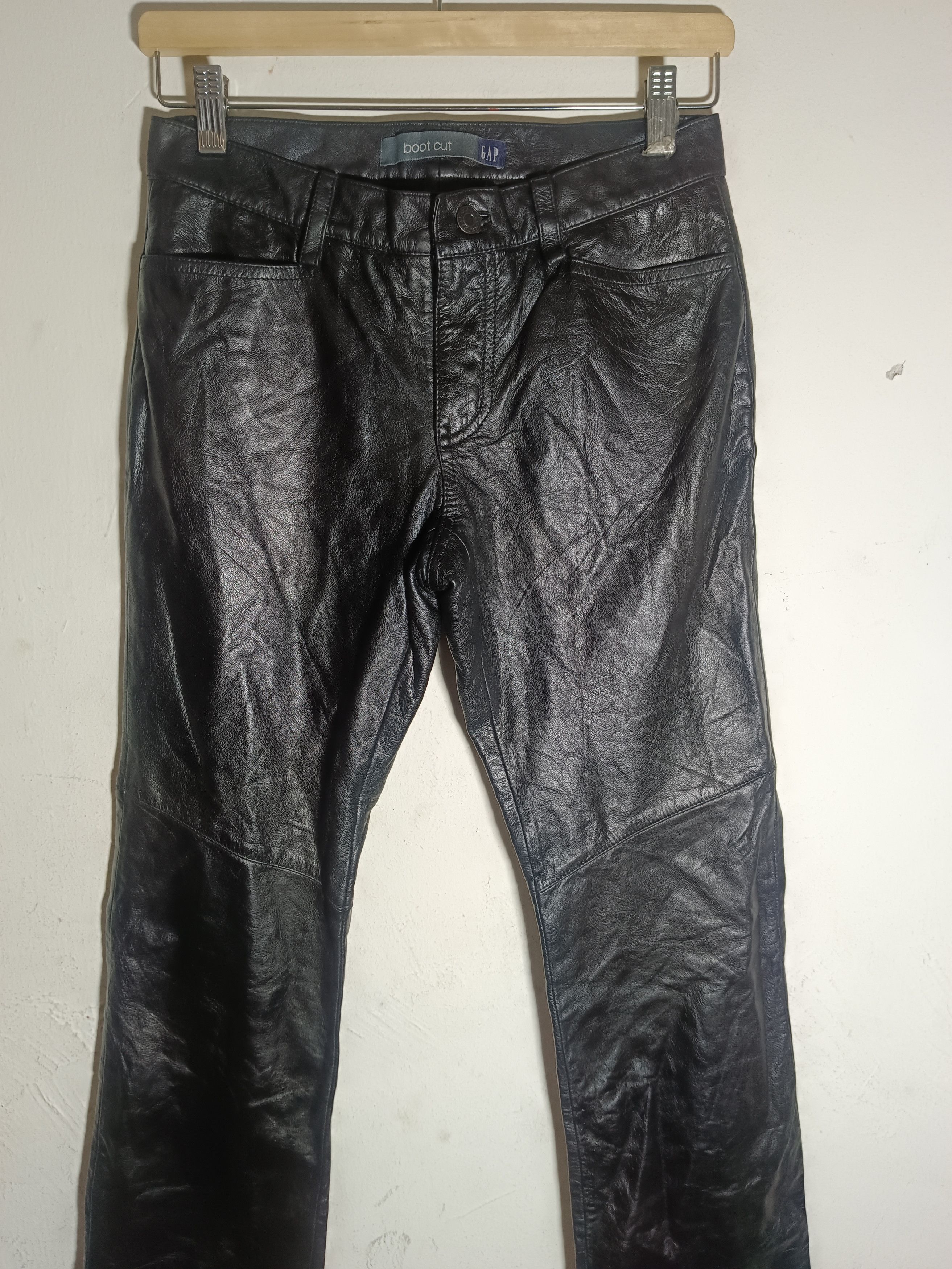 14th Addiction × Chrome Hearts × Le Grande Bleu (L.G.B.) Final Offer Real Leather Pant Vintage Rock Punk Hype Y2k Size US 27 - 5 Thumbnail