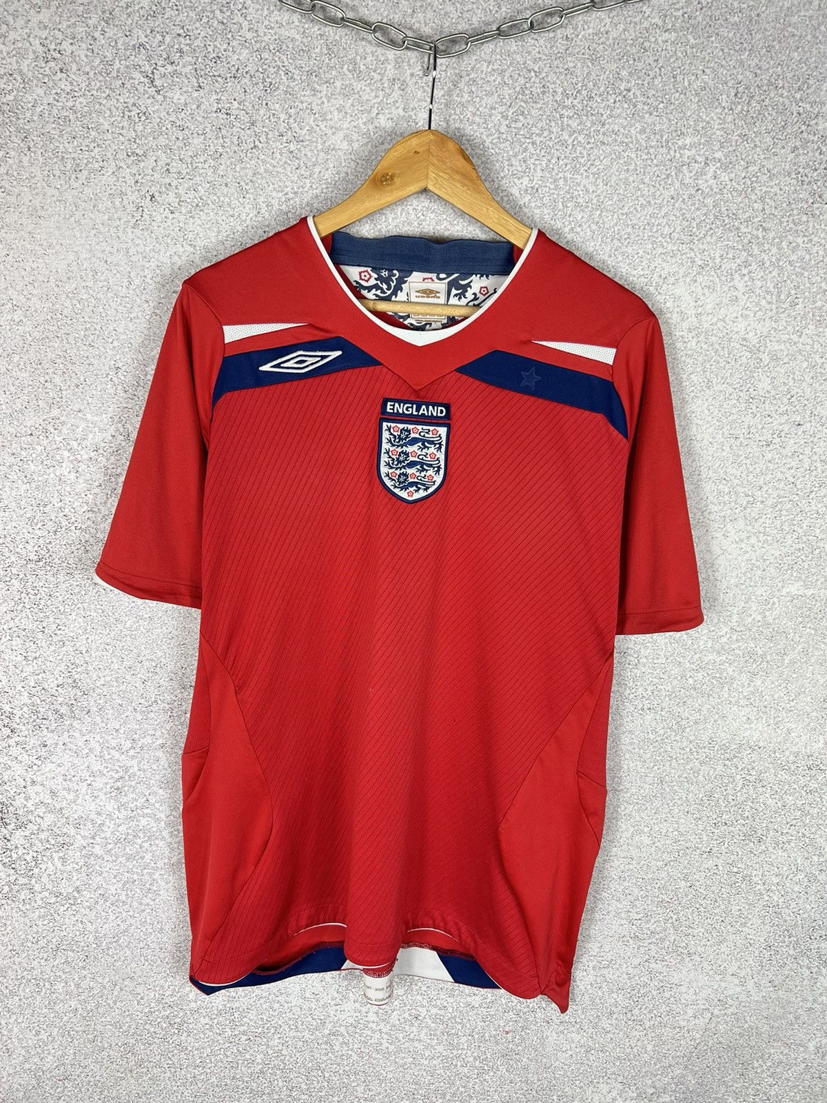 Umbro Vintage Umbro England 2008 Away Soccer Jersey Football Shirt Size US L / EU 52-54 / 3 - 1 Thumbnail