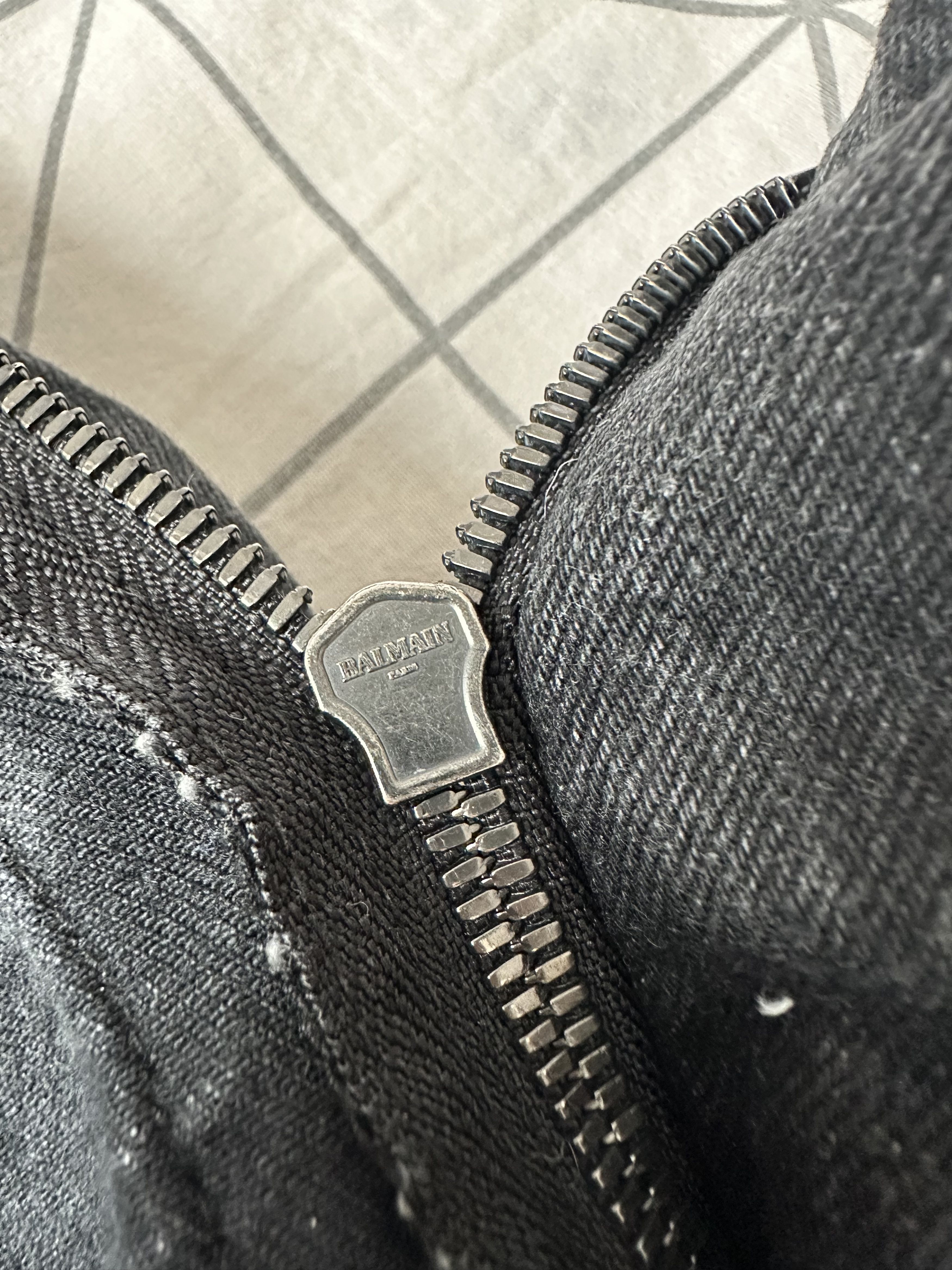 Balmain SS15 Balmain Black Denim Zip Made In Japan Size US 31 - 6 Thumbnail