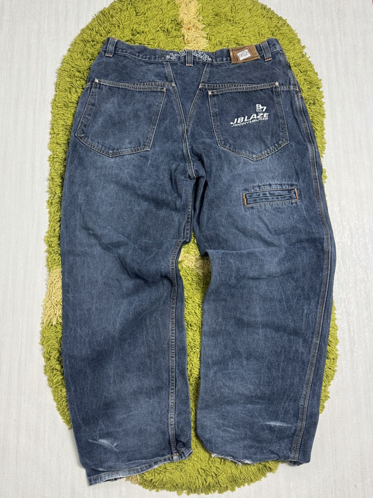 JNCO × Japanese Brand × Wu-Tang Clan Vintage baggy johny blaze jeans very rare skate jeans Size US 40 / EU 56 - 2 Thumbnail