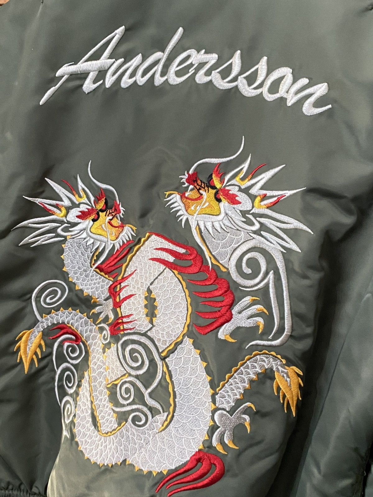 Schott SCHOTT X ANDERSSON BELL BOMBER EMBROIDERED DRAGON CHINATOWN Size US M / EU 48-50 / 2 - 8 Thumbnail