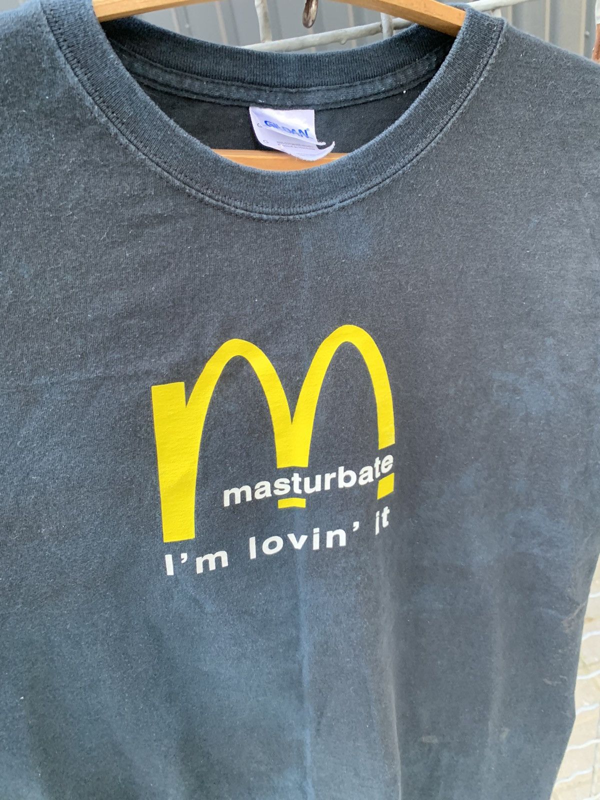 Vintage Vintage Masturbate I’m Lovin It Porn Sex Humor Tee Y2K Size US XL / EU 56 / 4 - 5 Thumbnail