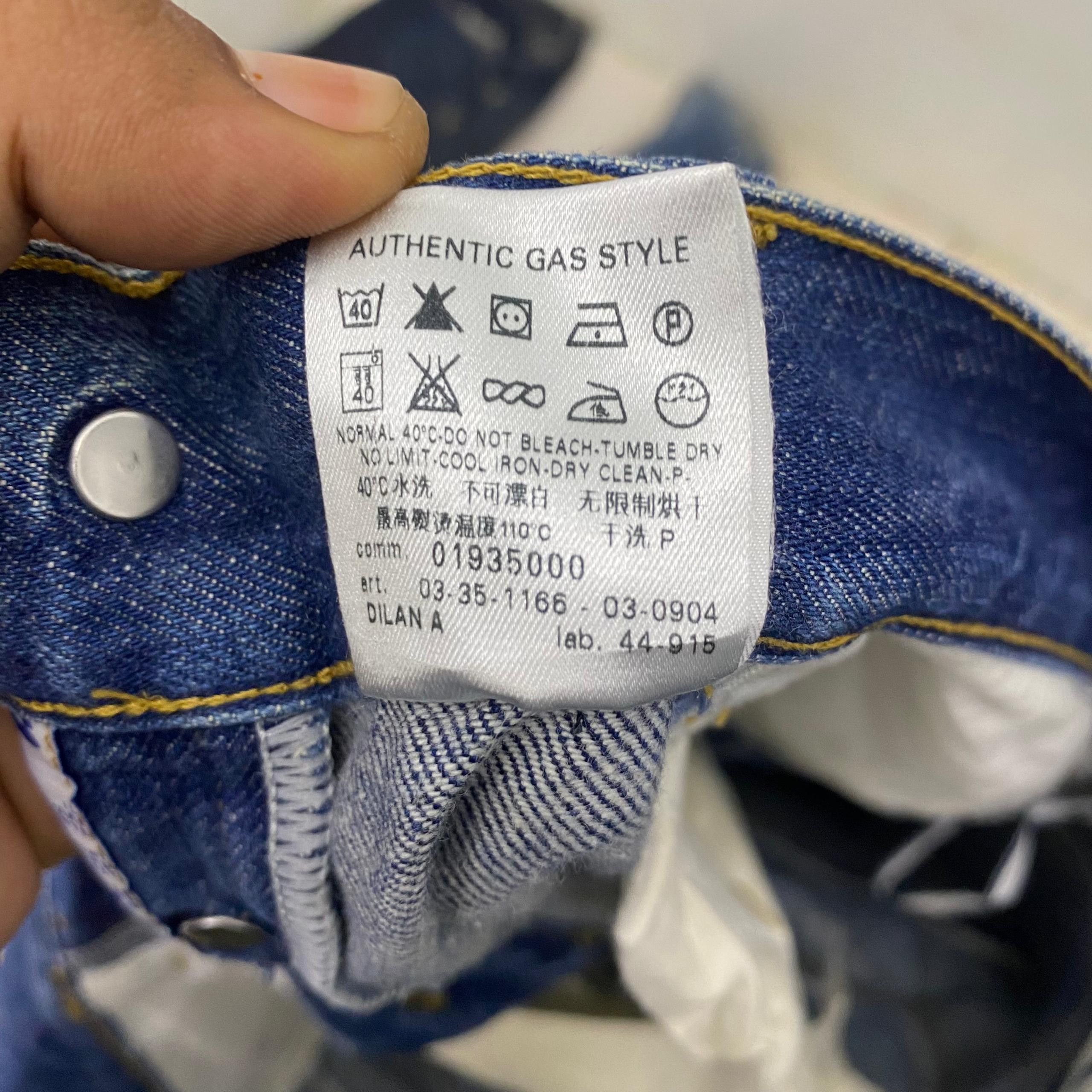 If Six Was Nine 💥Best Offer💥Vintage Gas Jeans designer Distressed Denim Size US 31 - 18 Thumbnail