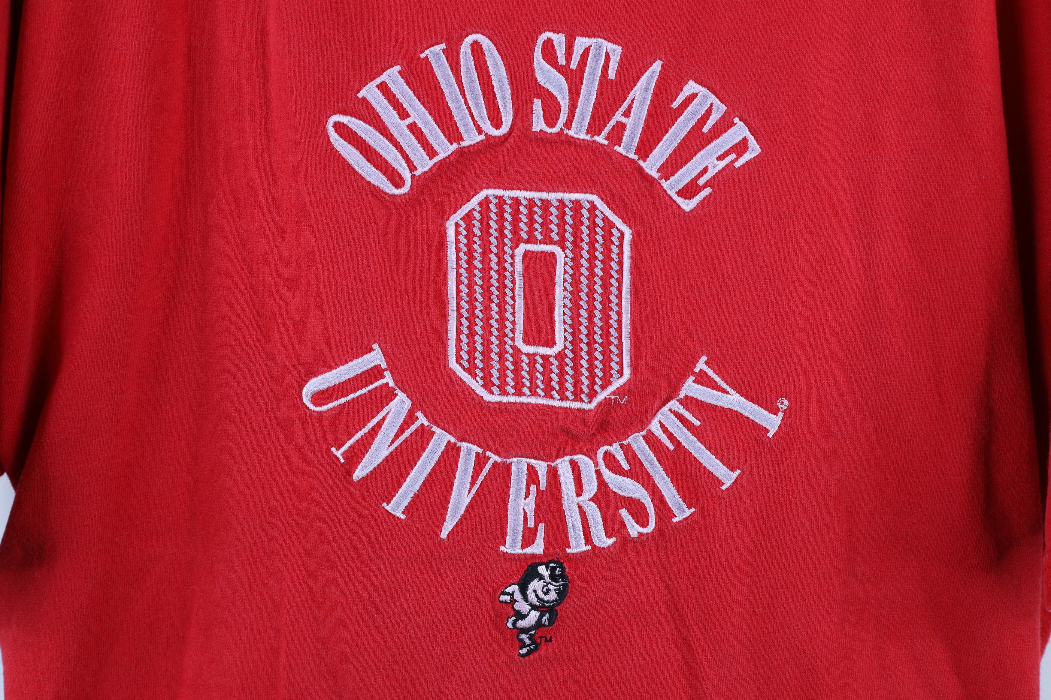 Vintage Vintage 90s Streetwear Heavyweight Ohio University T-Shirt Size US XL / EU 56 / 4 - 4 Thumbnail