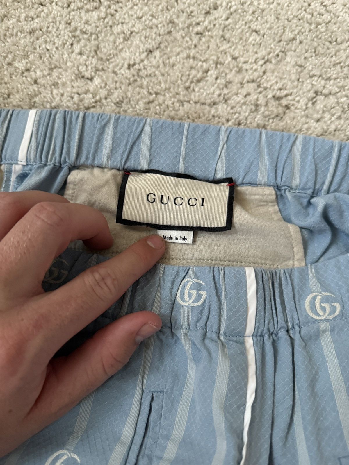 Gucci Gucci Striped GG Logo Shorts Size US 36 / EU 52 - 3 Thumbnail
