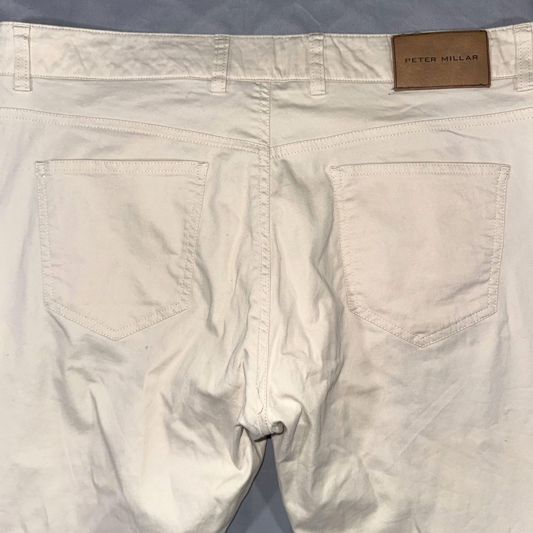 Peter Millar Peter Millar Pants Mens 36 Beige Slim Fit 5-Pocket Chino Cotton Casual Shirt? Size US 36 / EU 52 - 7 Thumbnail
