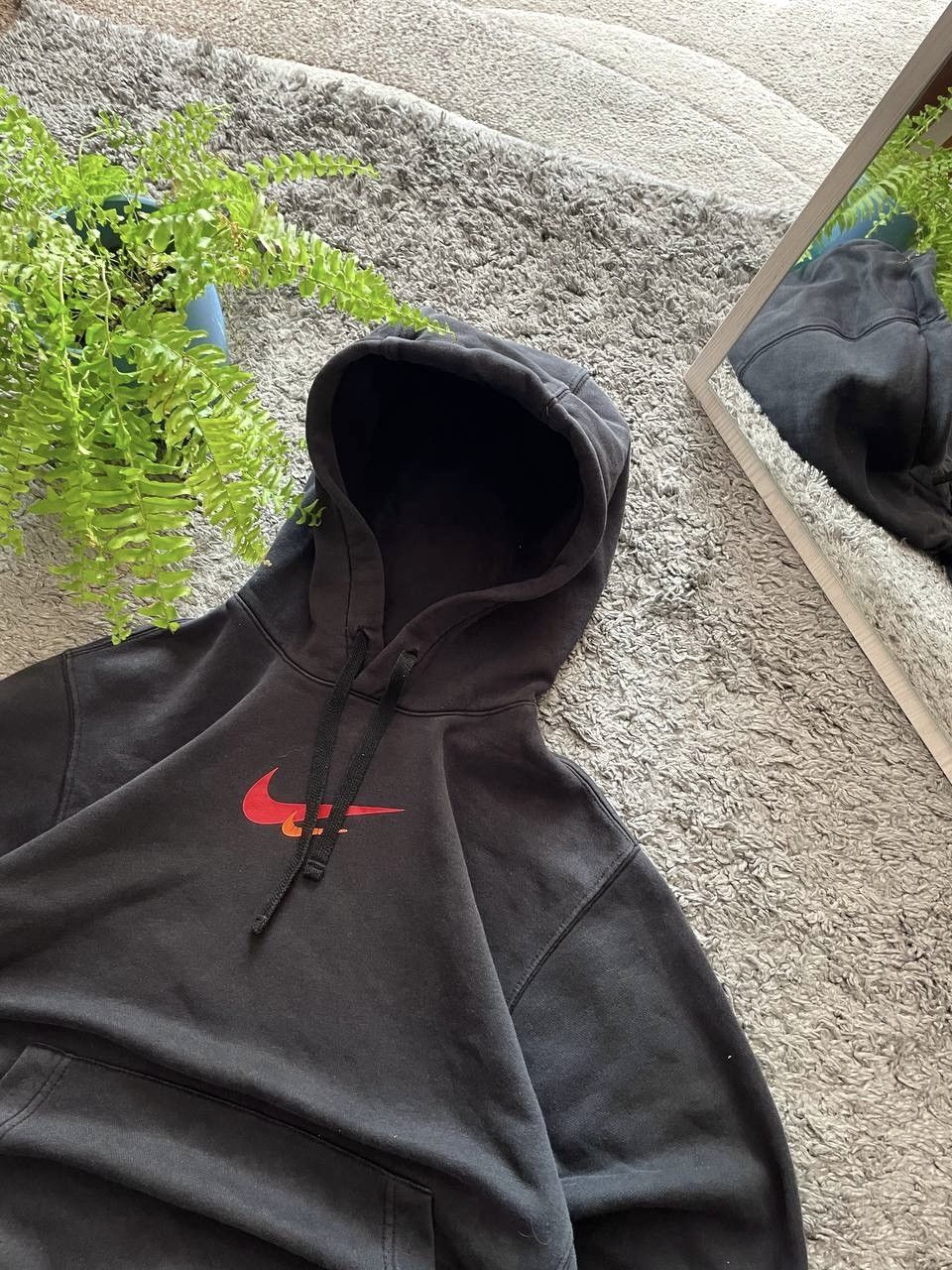 Nike × Vintage Nike Hoodie Streetwear Big Logo Swoosh Drill Nocta Rare Size US S / EU 44-46 / 1 - 12 Thumbnail