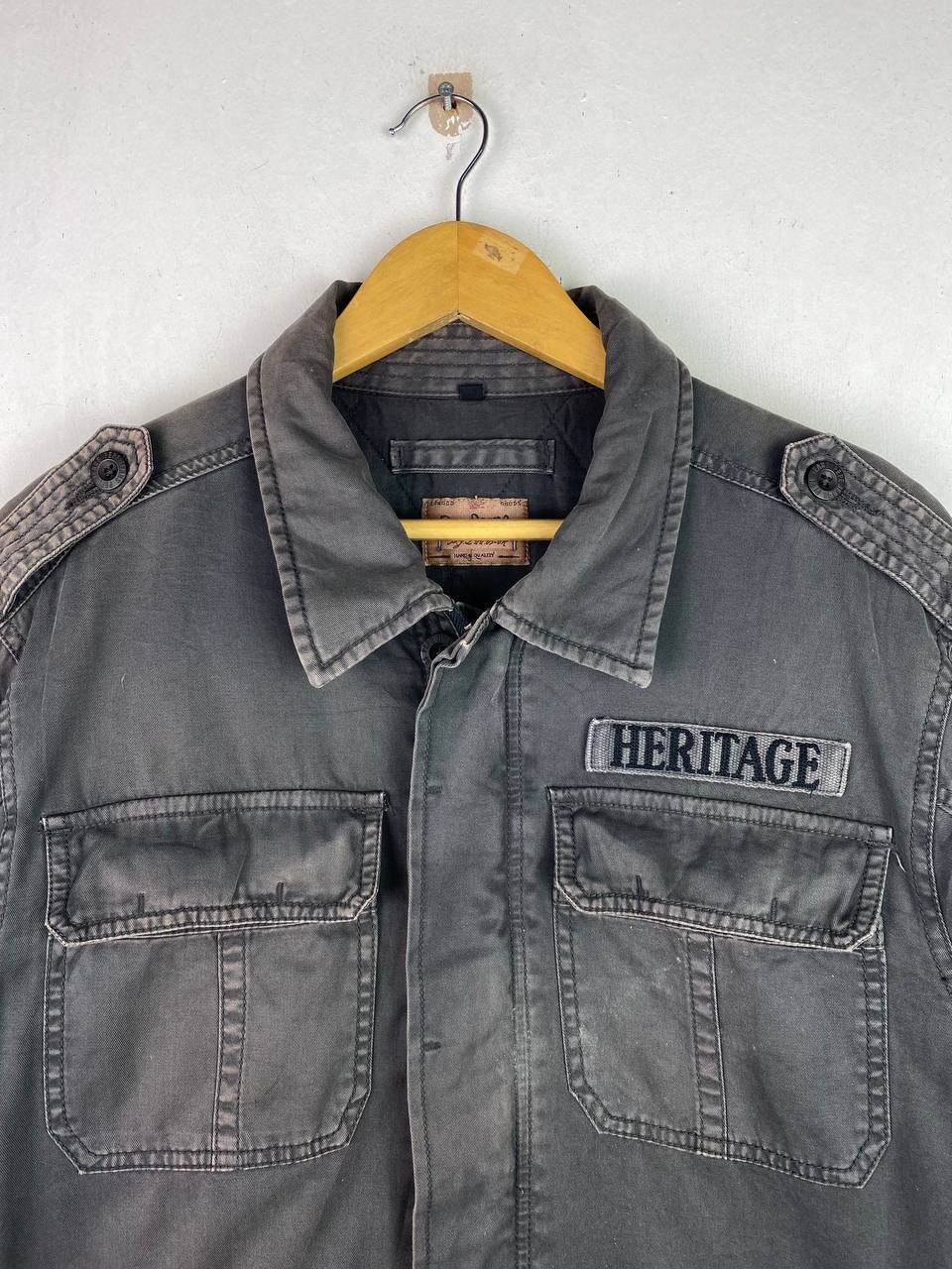 Pepe Jeans pepe jeans military style jacket quilted lining Size US L / EU 52-54 / 3 - 2 Thumbnail