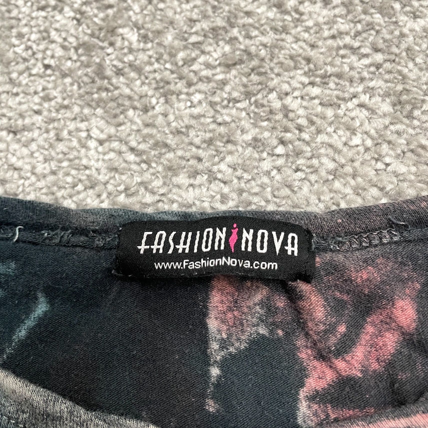 Fashion Nova Fashion Nova T-Shirt Womens M Multicolor Tie-Dye Crew Neck Cropped Oversized Casual Shirt Size M / US 6-8 / IT 42-44 - 4 Thumbnail