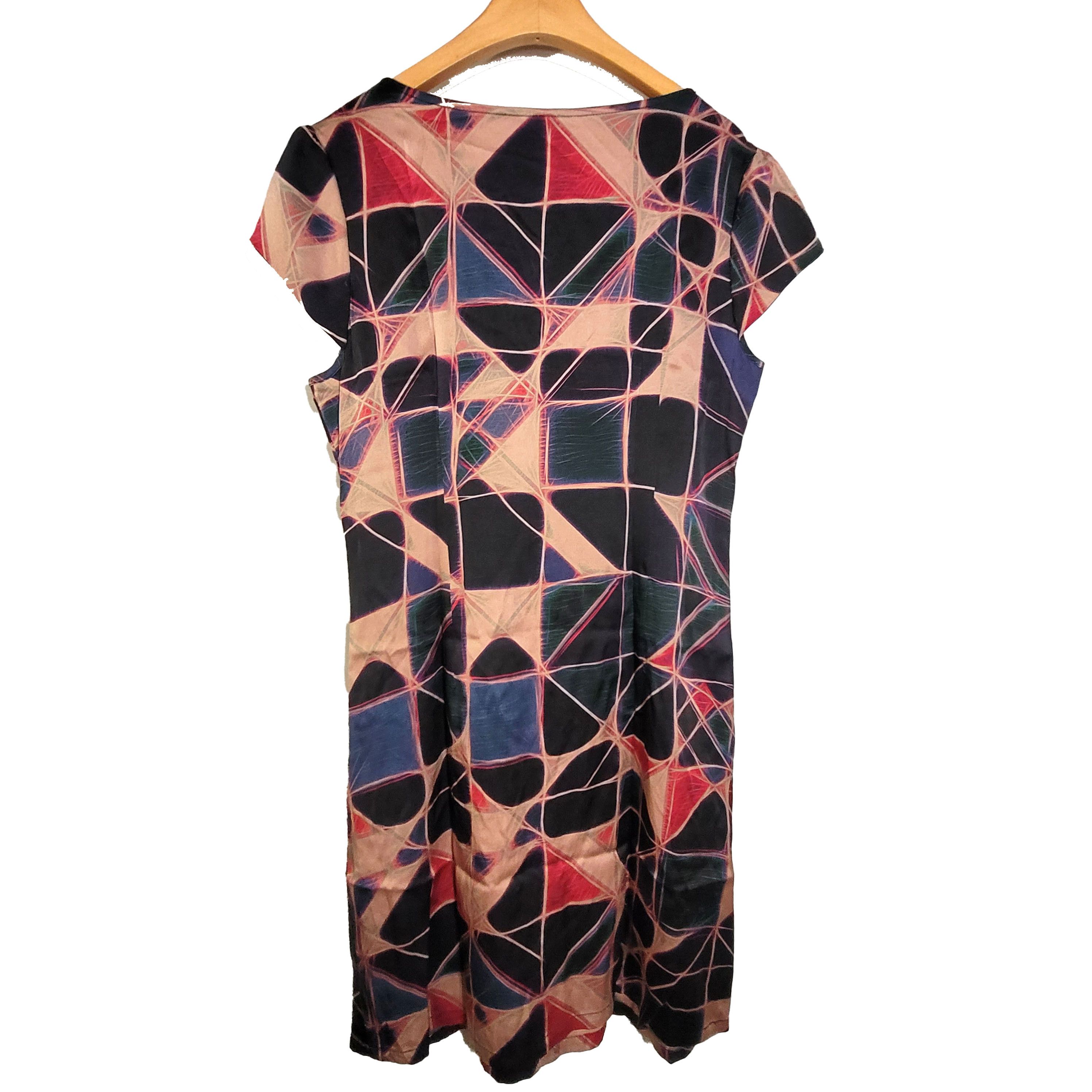 Other Women's Silk Size M Short Sleeve Satin Dress SBK168 Size M / US 6-8 / IT 42-44 - 2 Thumbnail