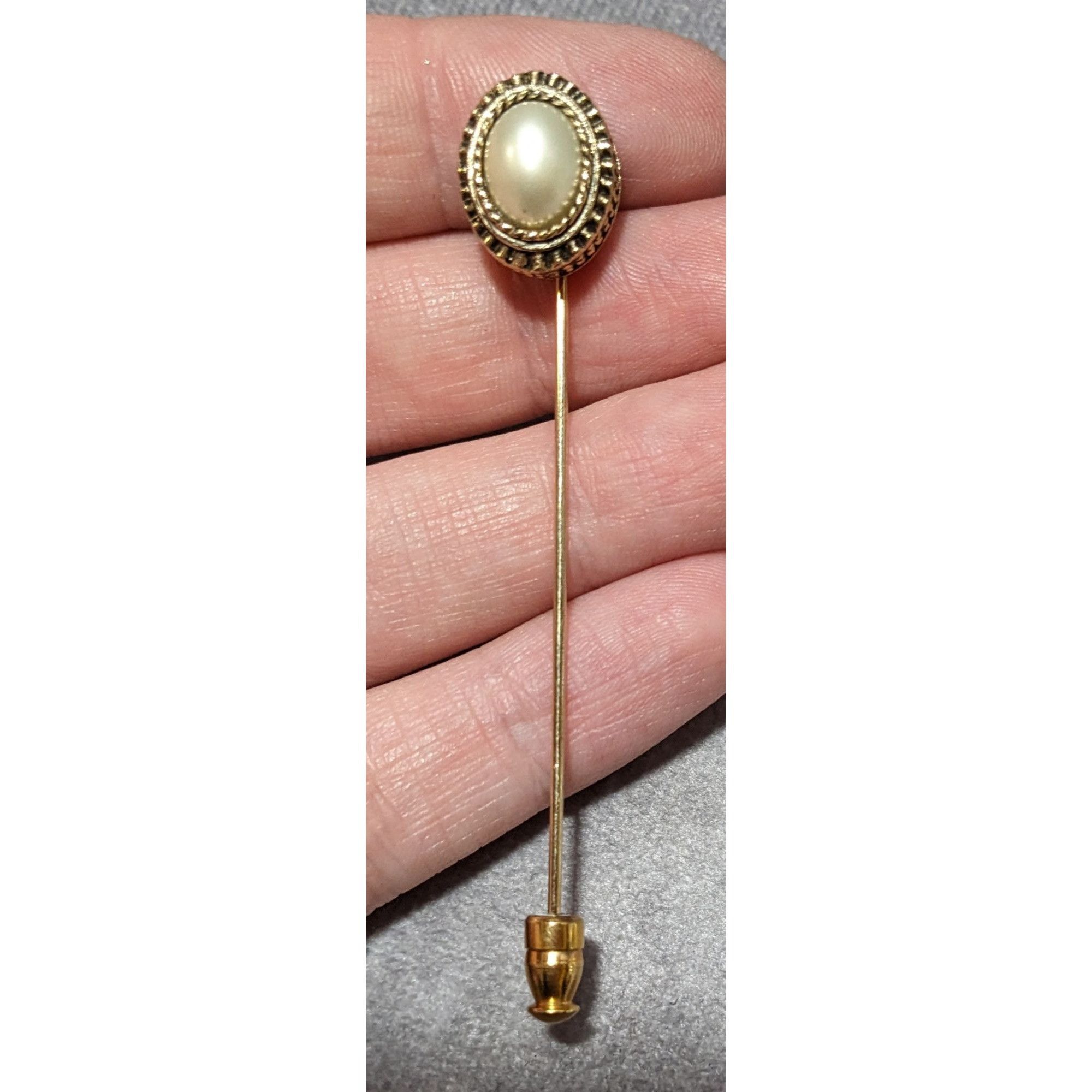 Other Vintage Gold Tone Sarah Coventry Faux Pearl Stick pin Size ONE SIZE - 3 Thumbnail