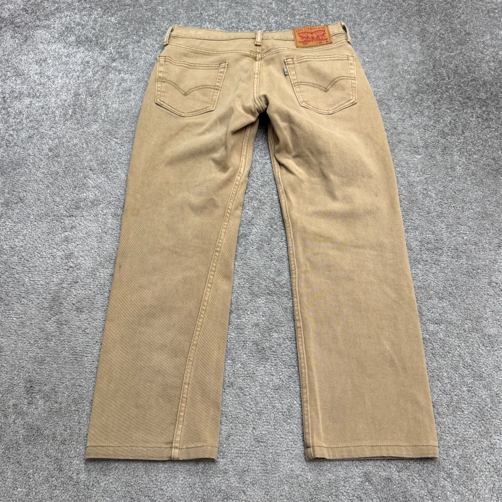 Levi's Levi's 514 Jeans Mens 30x27 Khaki Brown Cotton Denim Straight Regular Comfort Stretch Size US 30 / EU 46 - 2 Thumbnail