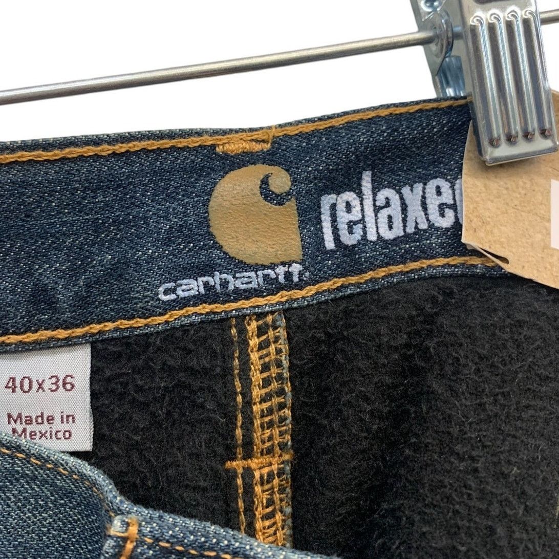 Carhartt NWT CARHARTT Relaxed Fit Flannel-Lined 5 pkt Jean SZ 40 x 36 Size US 40 / EU 56 - 6 Thumbnail