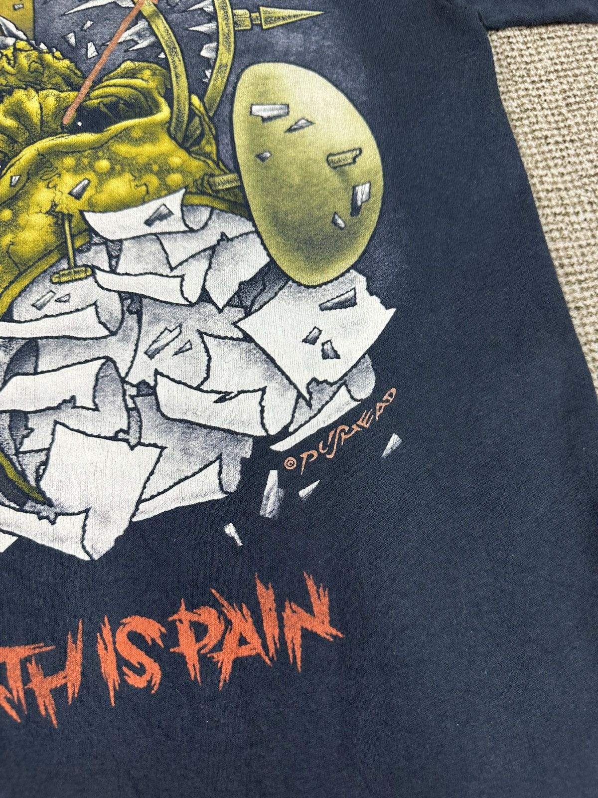 Band Tees Vintage Metallica Death is Pain Pushead Tshirt A994 Size US XS / EU 42 / 0 - 5 Thumbnail