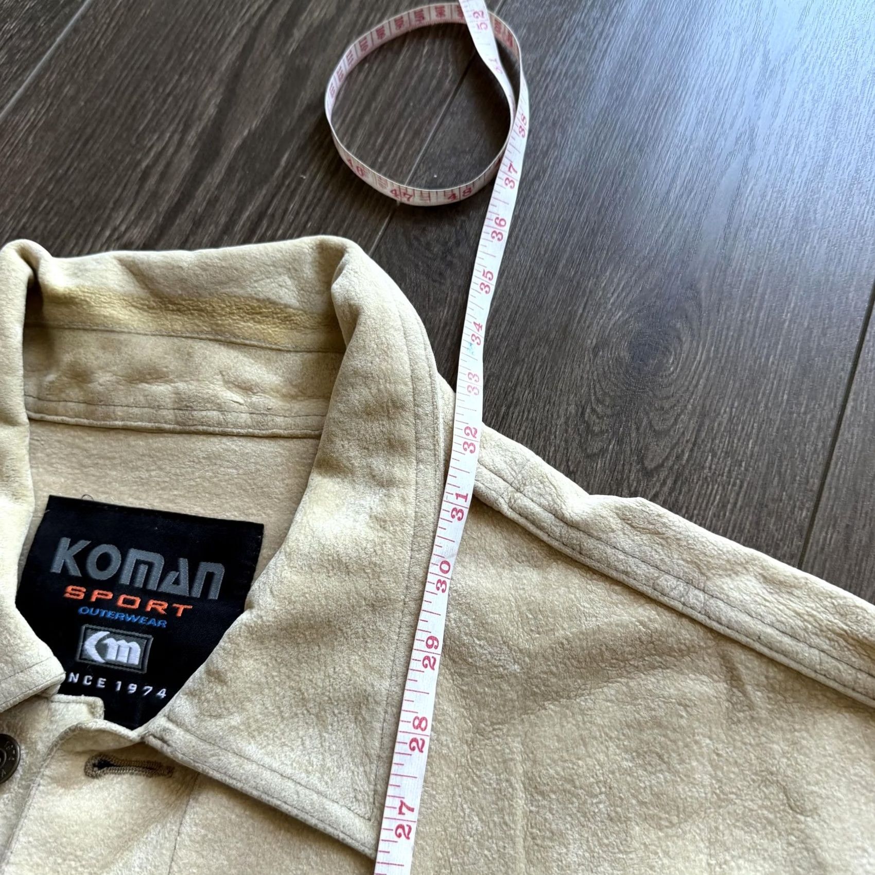 Vintage Koman 2XL Beige Fleece Button Front Shacket Casual Shirt Jacket Mens Size US XXL / EU 58 / 5 - 8 Thumbnail