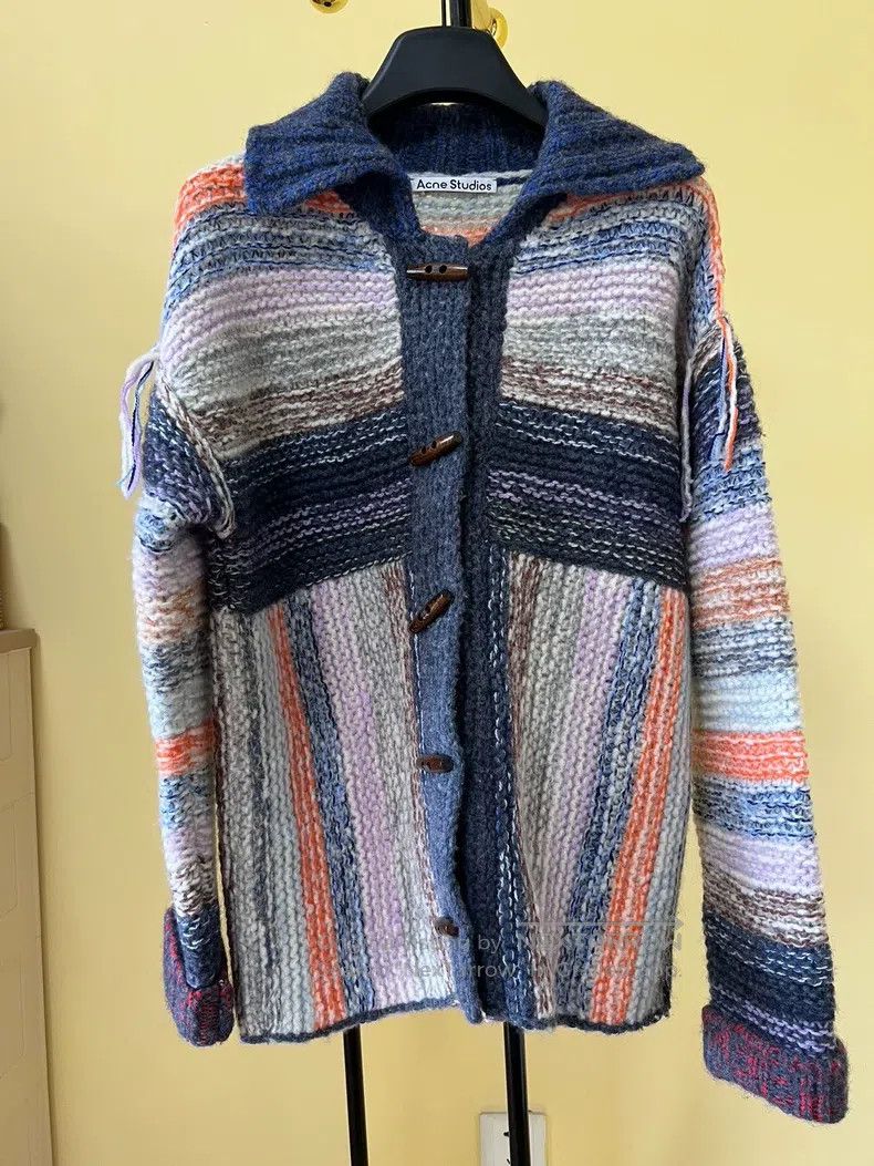 Acne Studios Acne Studios Striped knitted cardigan, rainbow gradient, h Size XS / US 0-2 / IT 36-38 - 5 Thumbnail