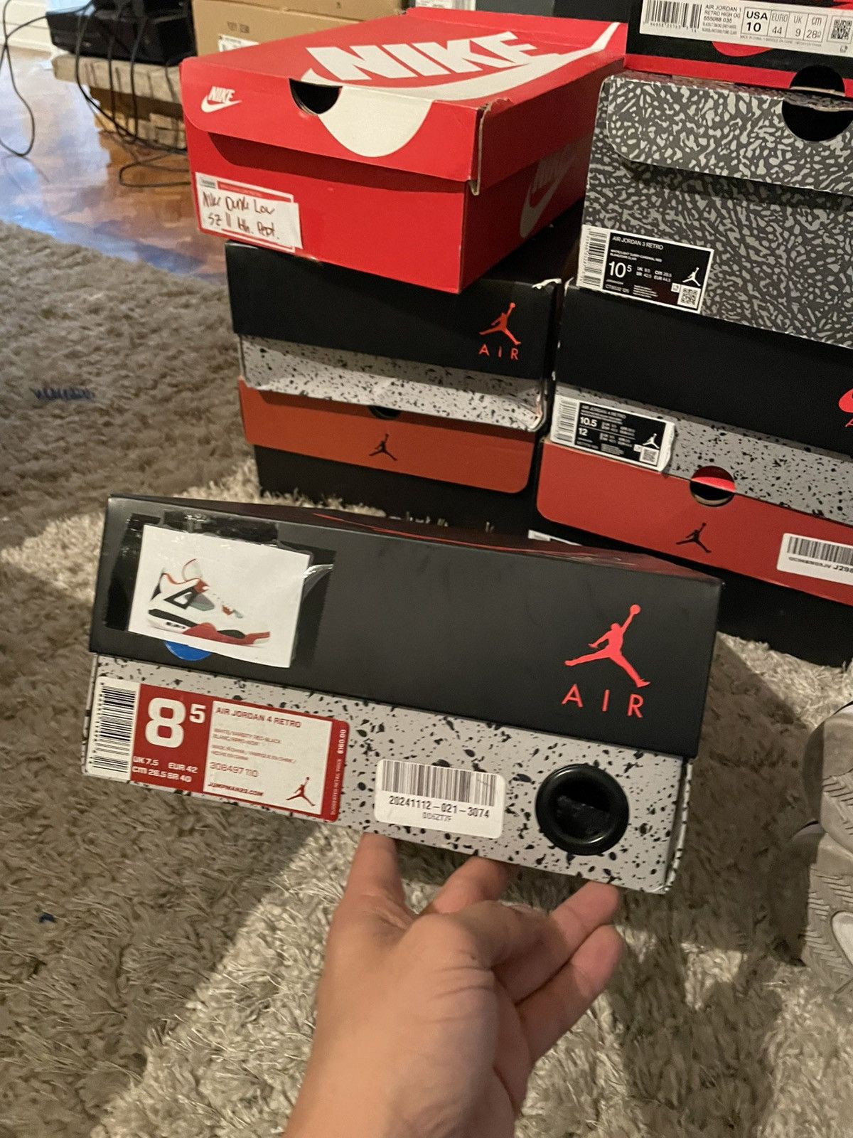 Jordan Brand Jordan 4 Fire Red Size US 8.5 / EU 41-42 - 11 Thumbnail
