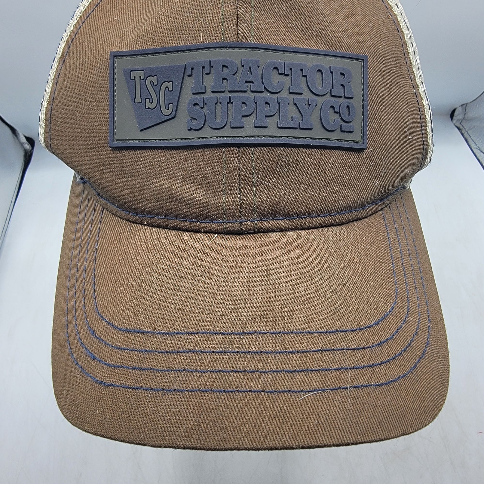 Other TSC Tractor Supply Co Brown Mesh Trucker Hat Snapback Adjust Size ONE SIZE - 5 Thumbnail