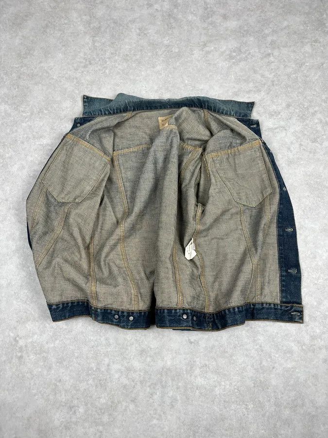 Helmut Lang AW1999 Helmut Lang Blue Eroded Denim Jacket Size US M / EU 48-50 / 2 - 7 Thumbnail