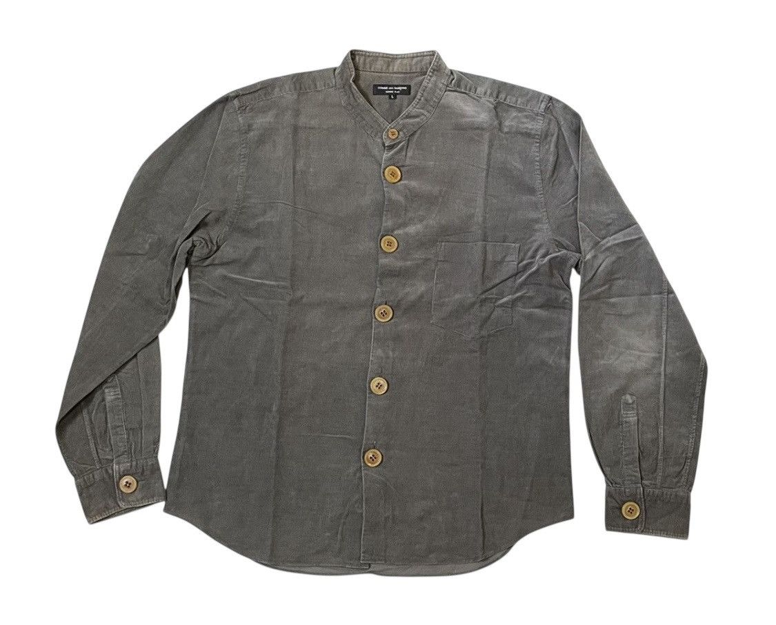 Comme des Garcons Cdg homme plus AD2002 washed corduroy collarless button up Size US L / EU 52-54 / 3 - 1 Thumbnail