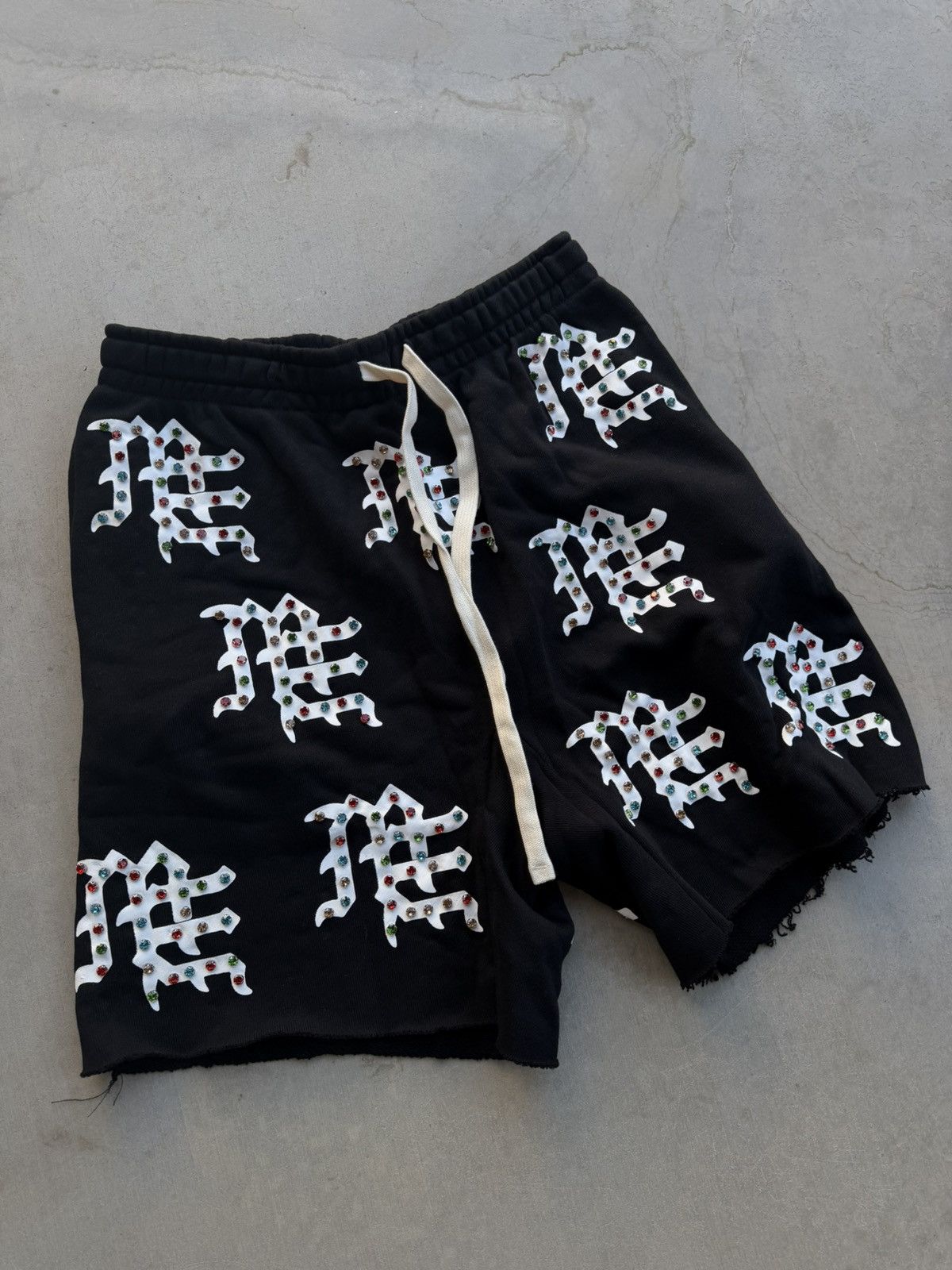 Other Mixed Emotions Rhinestone Logo Shorts Black Medium Size US 32 / EU 48 - 2 Thumbnail