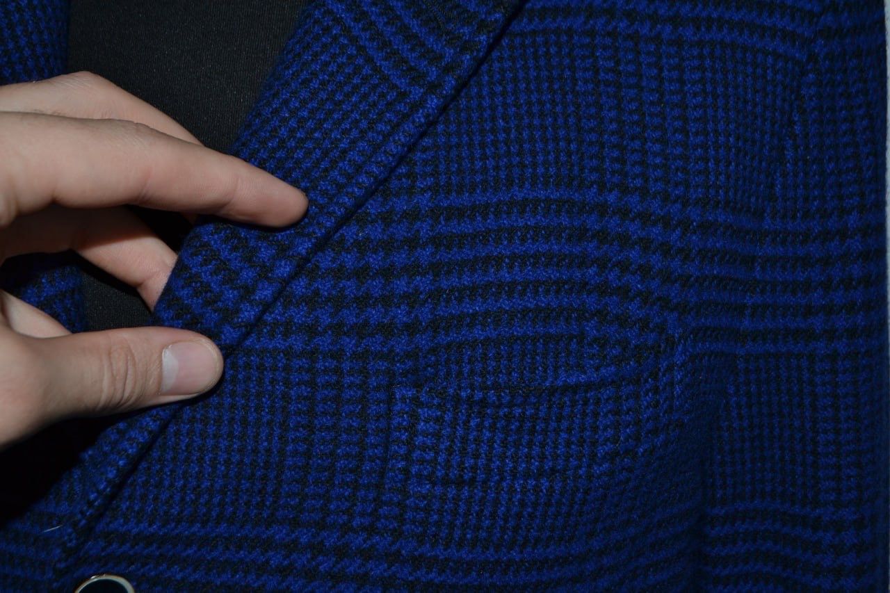 Fay Fay Milano Blazer Jacket 100% Lana wool blue 4OR (Eu 50) Size 40R - 5 Thumbnail