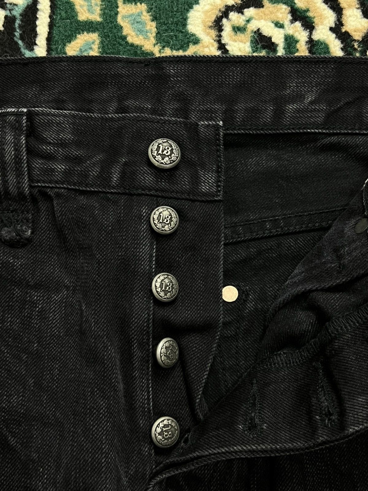 R13 R13 LOW SELVEDGE Black Denim Pants Size US 32 / EU 48 - 7 Thumbnail