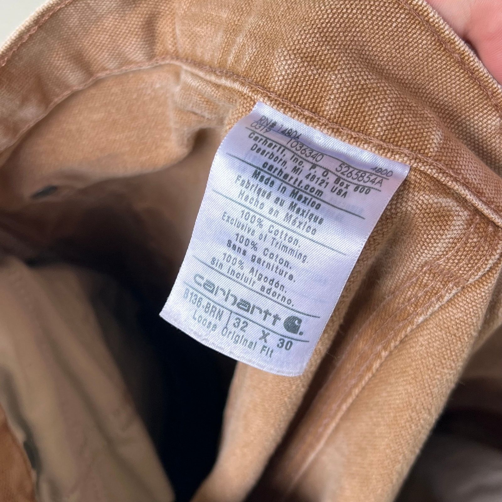 Carhartt × Vintage Carhartt brown double knee work wear carpenter pants Size US 32 / EU 48 - 7 Thumbnail