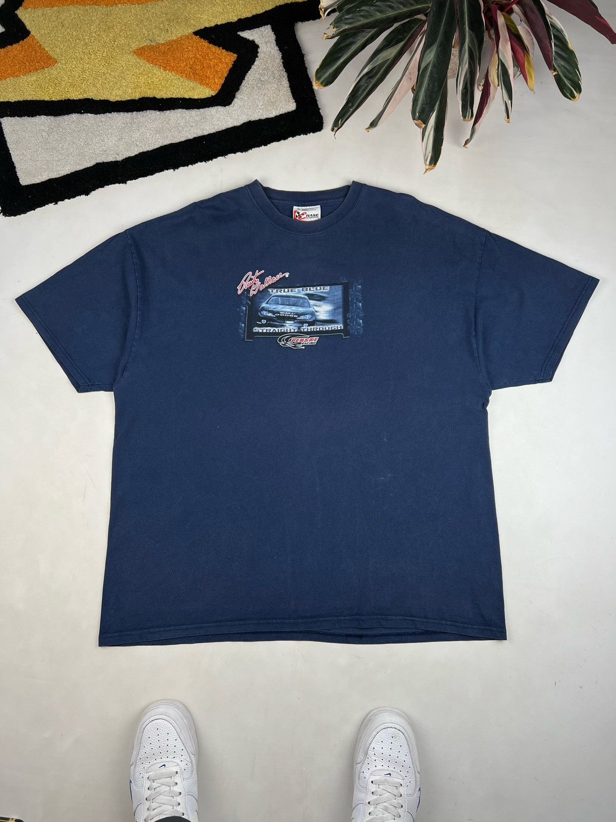 NASCAR × Vintage Vintage Rusty Wallace tee dodge Race Car Vintage TShirt Size US XL / EU 56 / 4 - 2 Thumbnail
