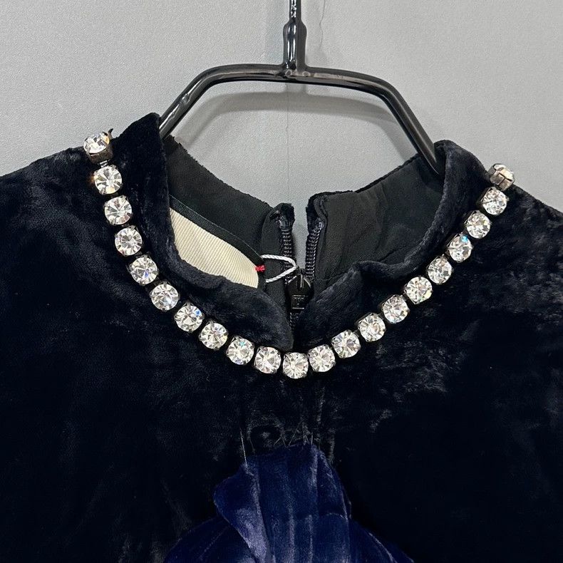 Gucci Gucci High-priced rhinestone suede dress Size XS / US 0-2 / IT 36-38 - 3 Thumbnail