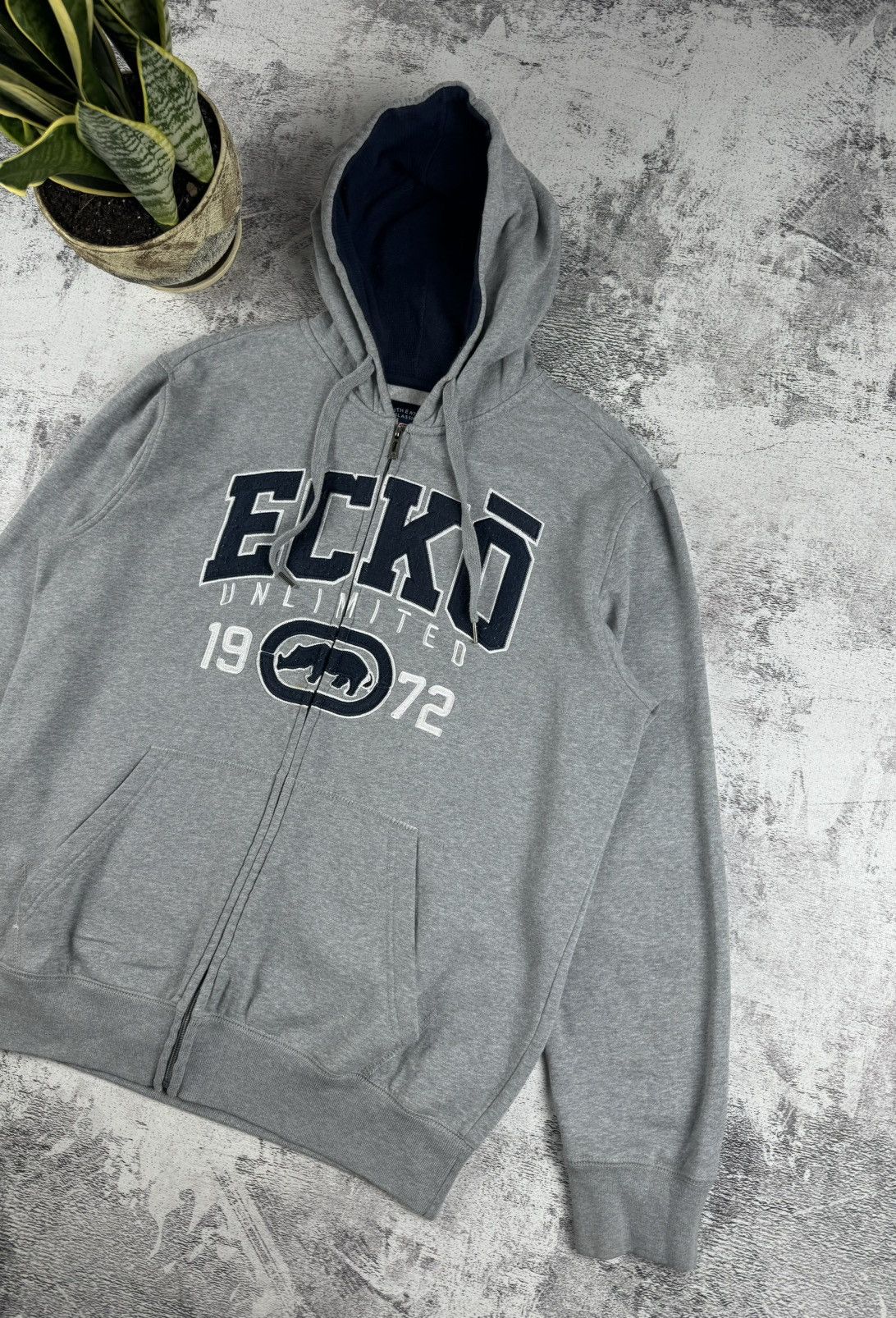 Ecko Unltd. Vintage Ecko Unltd Y2K Hip Hop Skateboarding Rap Zip Hoodie Size US L / EU 52-54 / 3 - 3 Thumbnail
