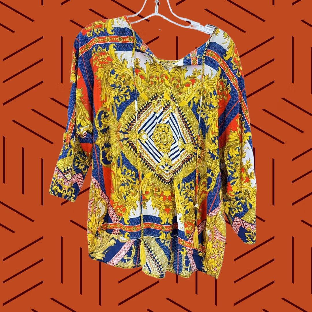 Vintage Hale Bob Yellow Blouse Size Medium Size M / US 6-8 / IT 42-44 - 1 Thumbnail