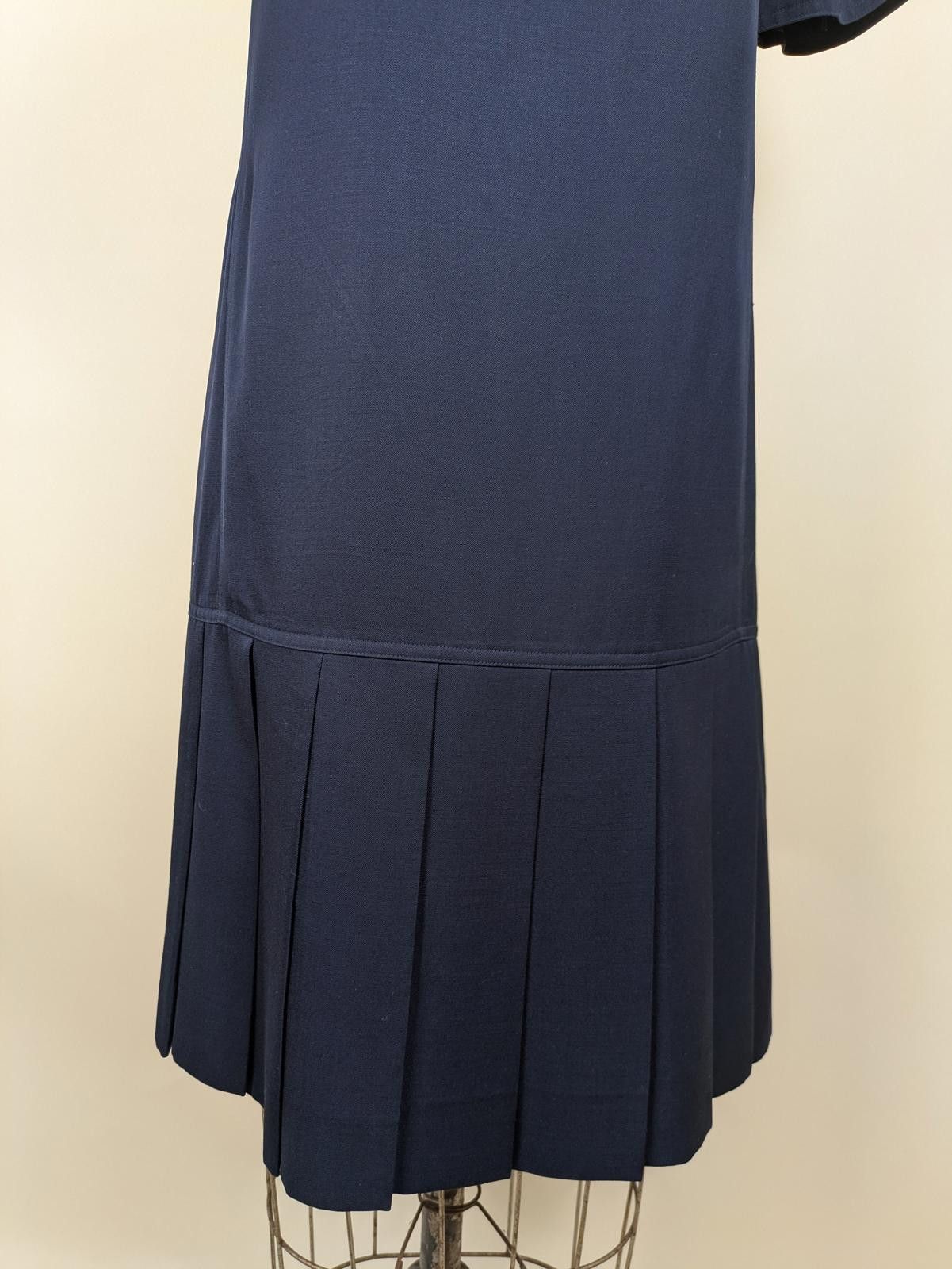 Courreges 1980's/90's rare courreges navy tennis pleated dress Size M / US 6-8 / IT 42-44 - 2 Thumbnail